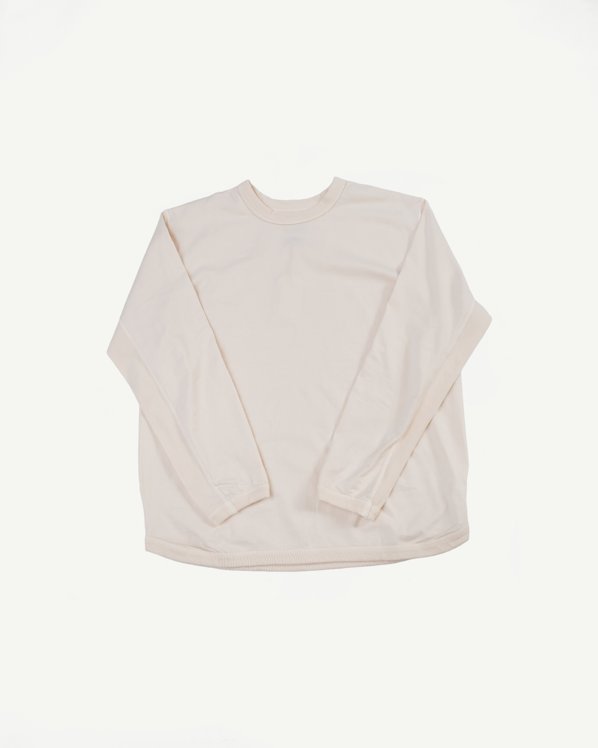 5222L - Flat Seam Heavyweight LS T-Shirt - Ecru
