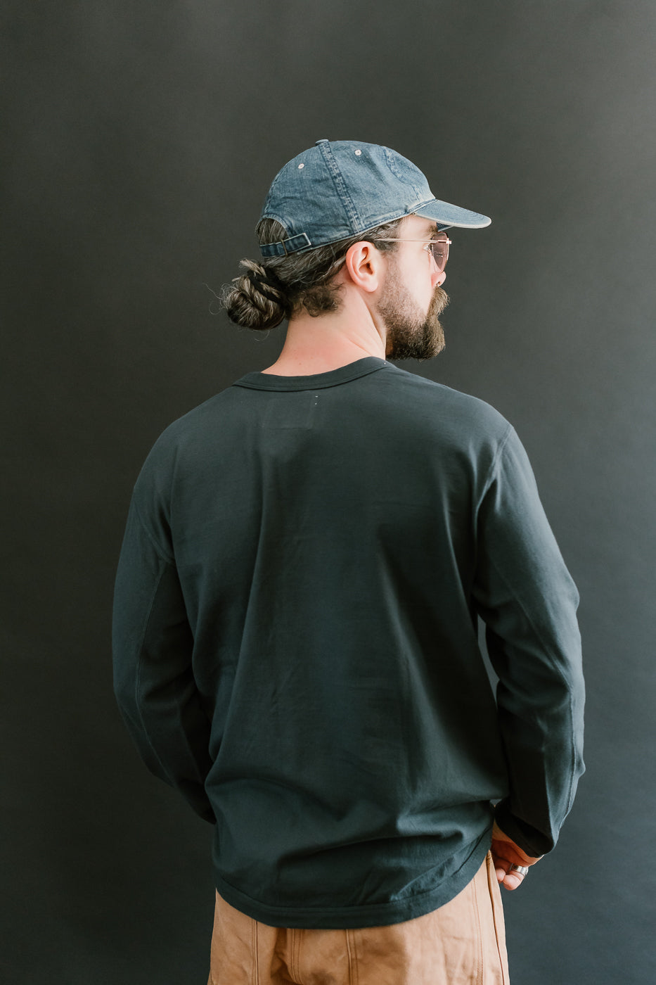 5222L - Flat Seam Heavyweight LS T-Shirt - Ink Black