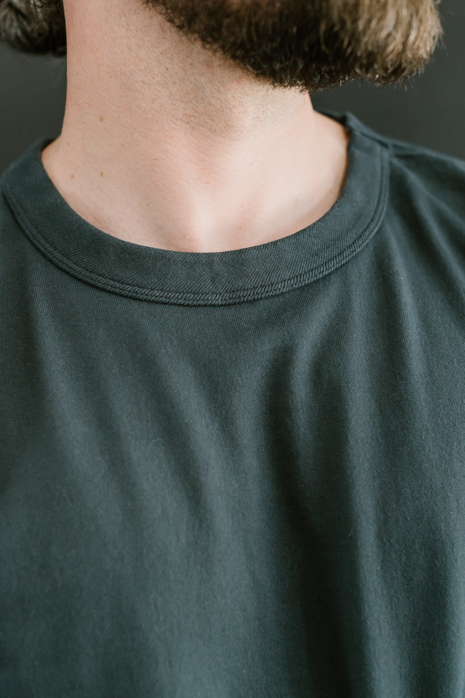 5222L - Flat Seam Heavyweight LS T-Shirt - Ink Black