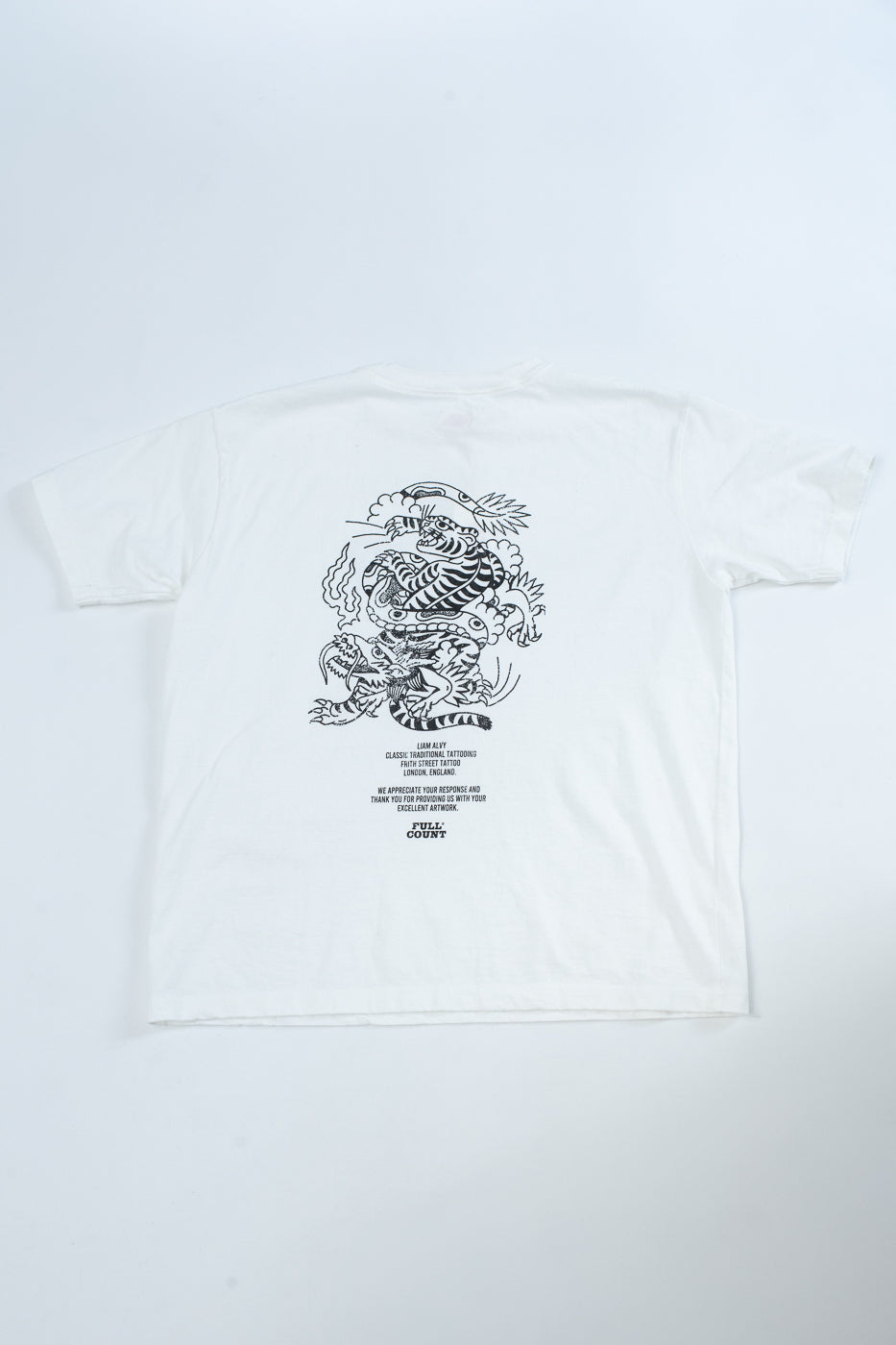 5500PT-15 - Tiger & Dragon T-Shirt - White
