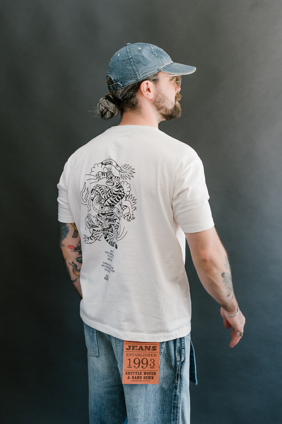 5500PT-15 - Tiger & Dragon T-Shirt - White