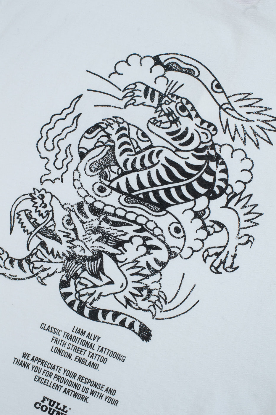 5500PT-15 - Tiger & Dragon T-Shirt - White