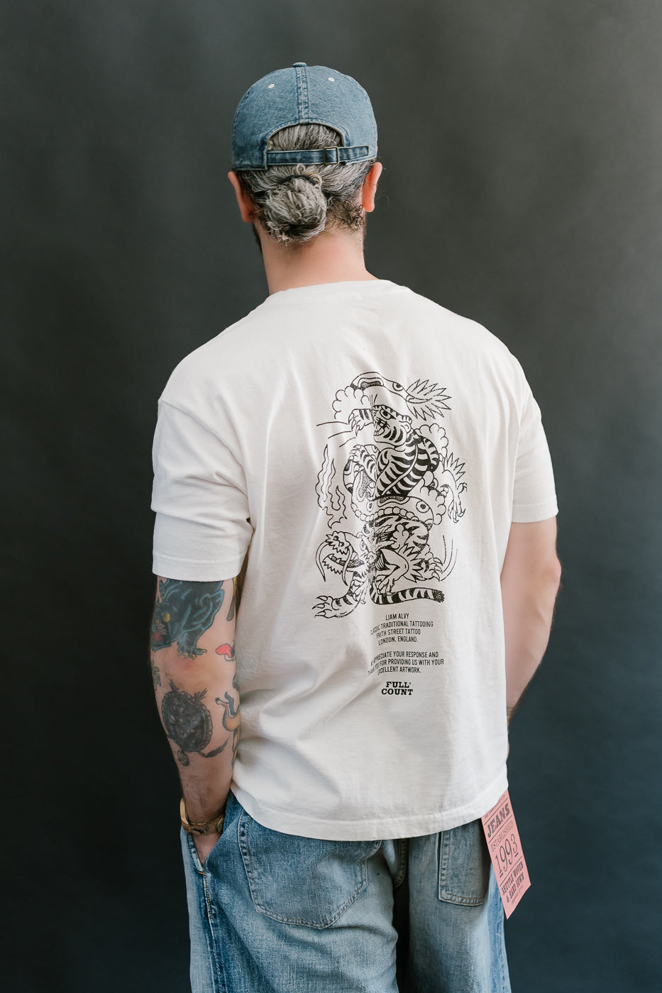 5500PT-15 - Tiger & Dragon T-Shirt - White