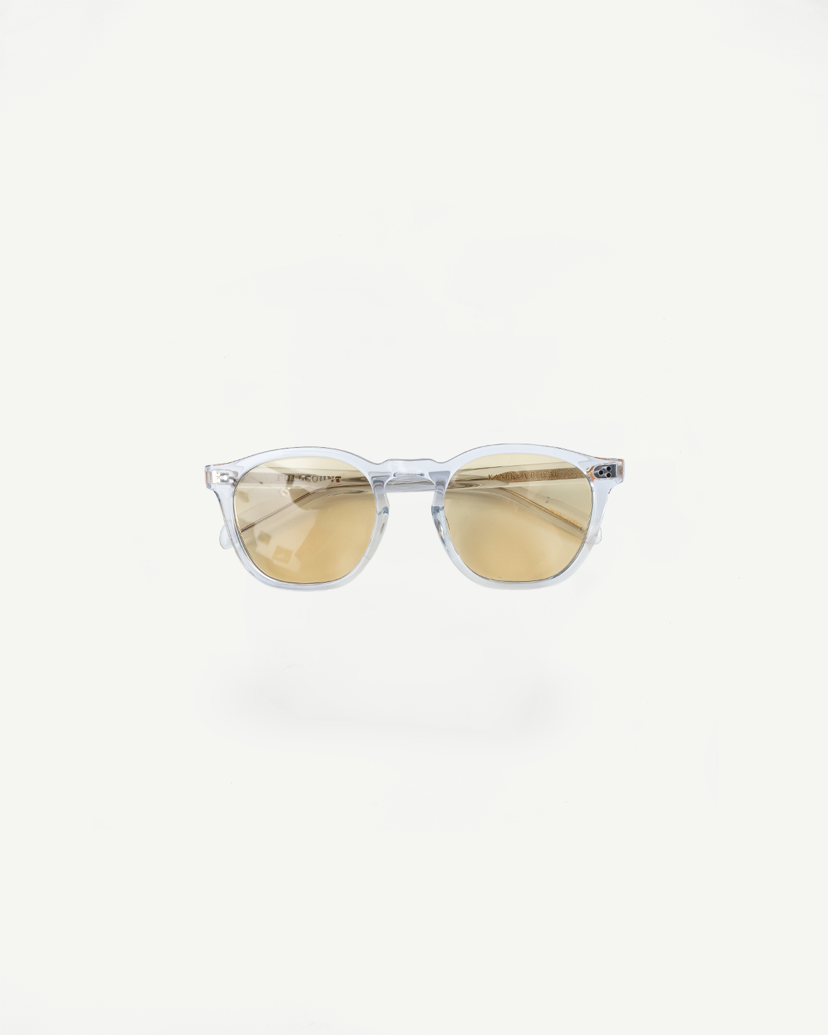 6022-3 - Old Parisien Sunglasses - Clear, Brown