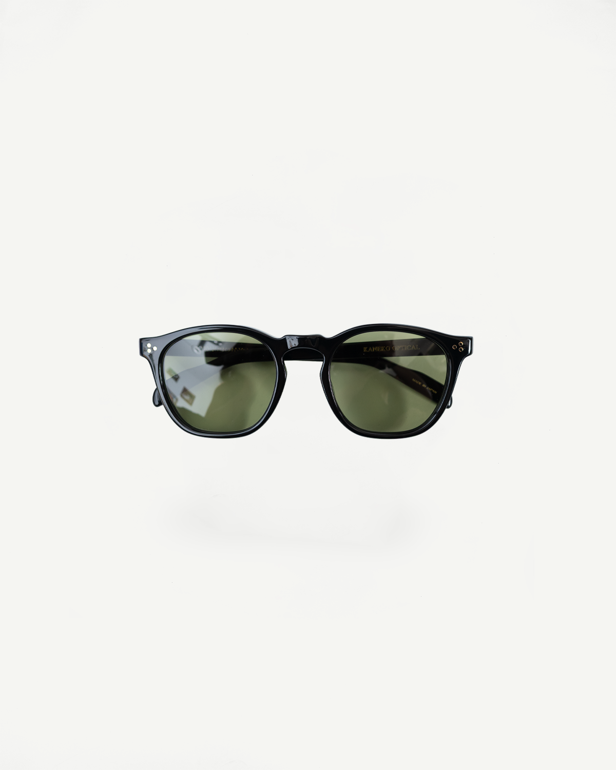 6022-3 - Old Parisien Sunglasses - Black x Green