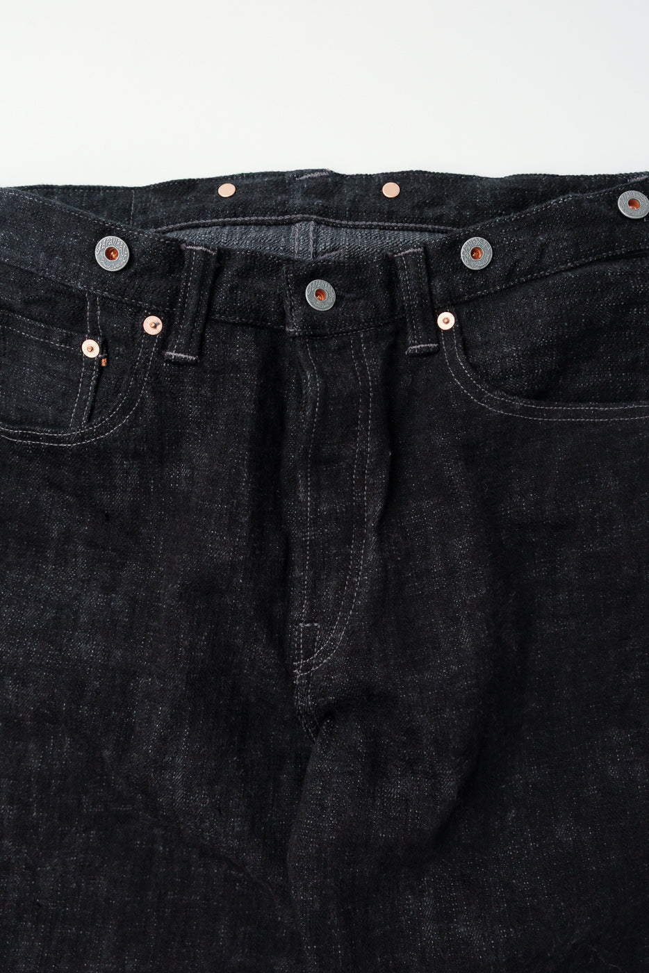 15oz Black Skein Dyed Selvedge Denim - Heritage Straight | Dant