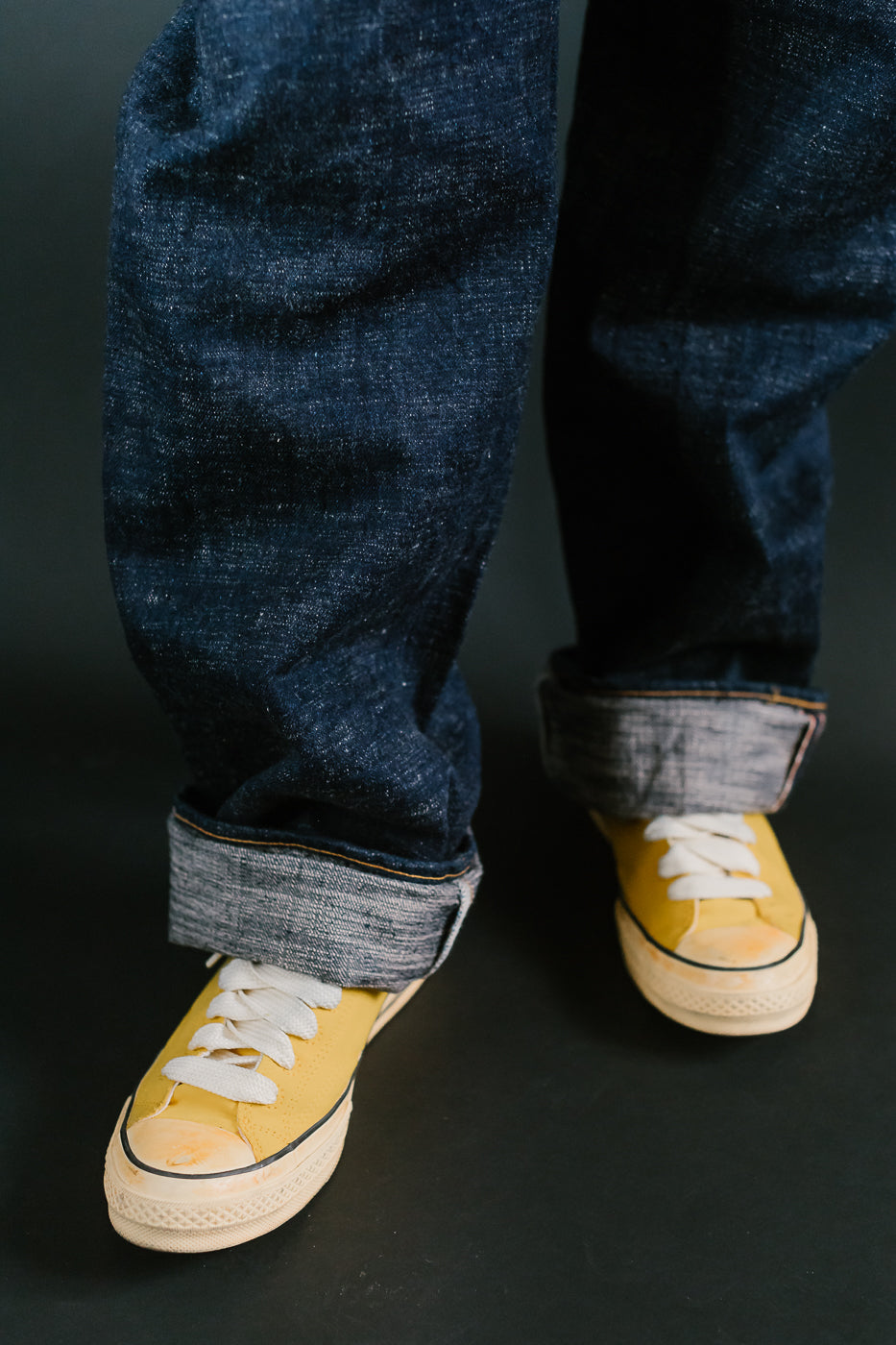 GZ-15HRJ-0510SB - 15oz Slub Yarn Indigo Cinch Back Selvedge Jeans - Heritage Fit
