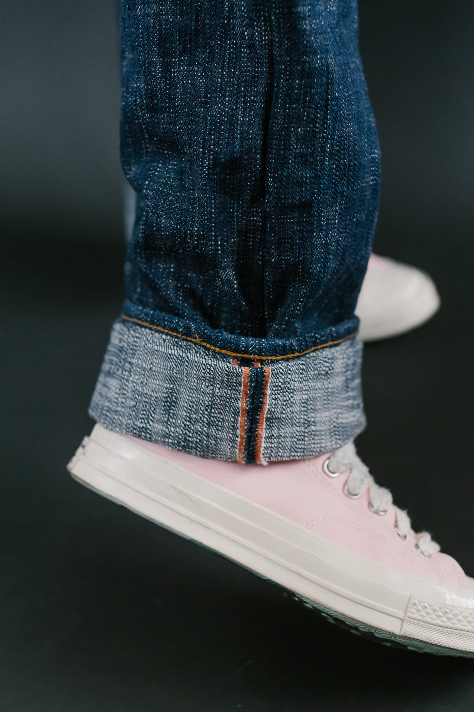 GZ-15SLSTSK-0611 - 15oz Skein Dyed Slubby Green Indigo Selvedge Jeans - Slim Straight Fit