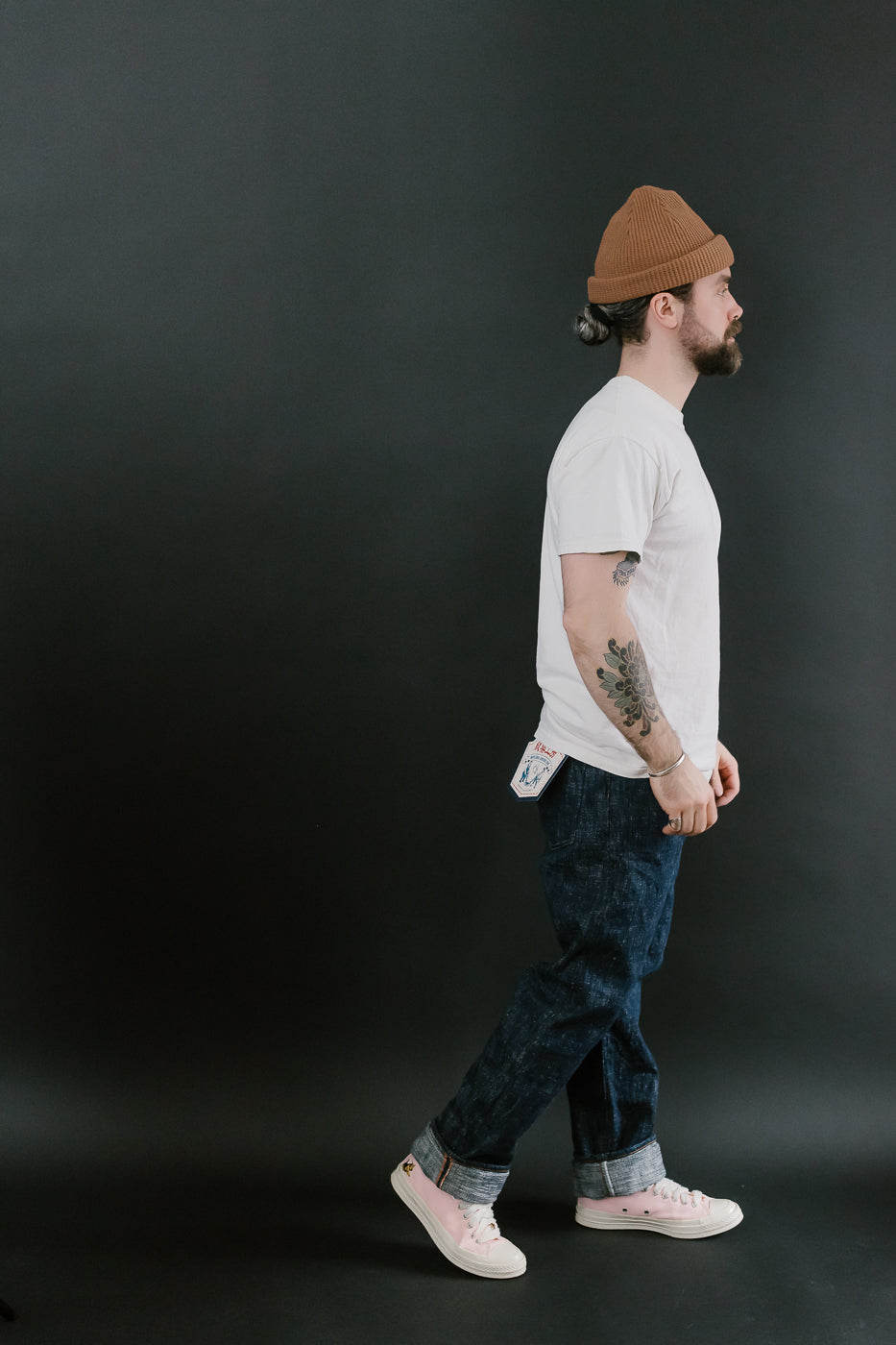 GZ-15SLSTSK-0611 - 15oz Skein Dyed Slubby Green Indigo Selvedge Jeans - Slim Straight Fit