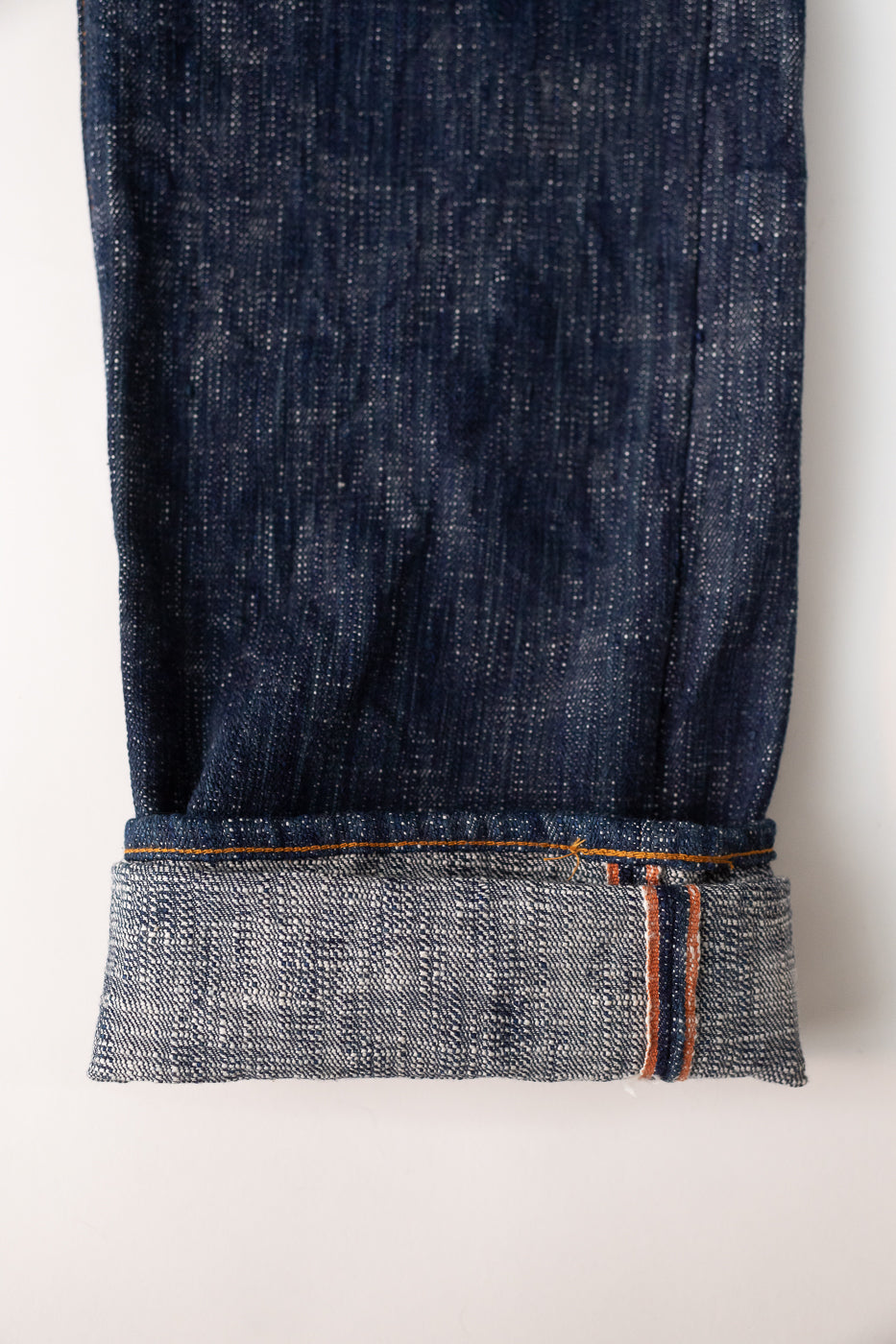 GZ-15SLSTSK-0611 - 15oz Skein Dyed Slubby Green Indigo Selvedge Jeans - Slim Straight Fit