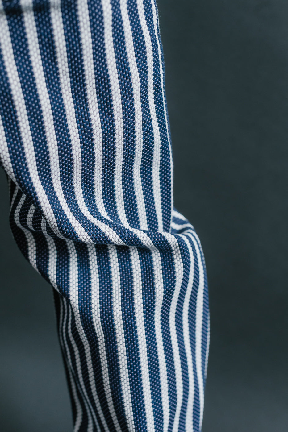 GZ-SKLST-ST- 14.5oz Double-Yarn Stripe Sashiko Selvedge Jeans - Heritage Straight