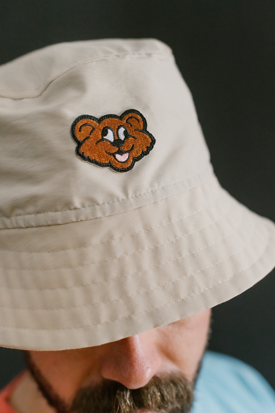 Dream On Dreamer Hat Nylon Shaggy Bear - Cream