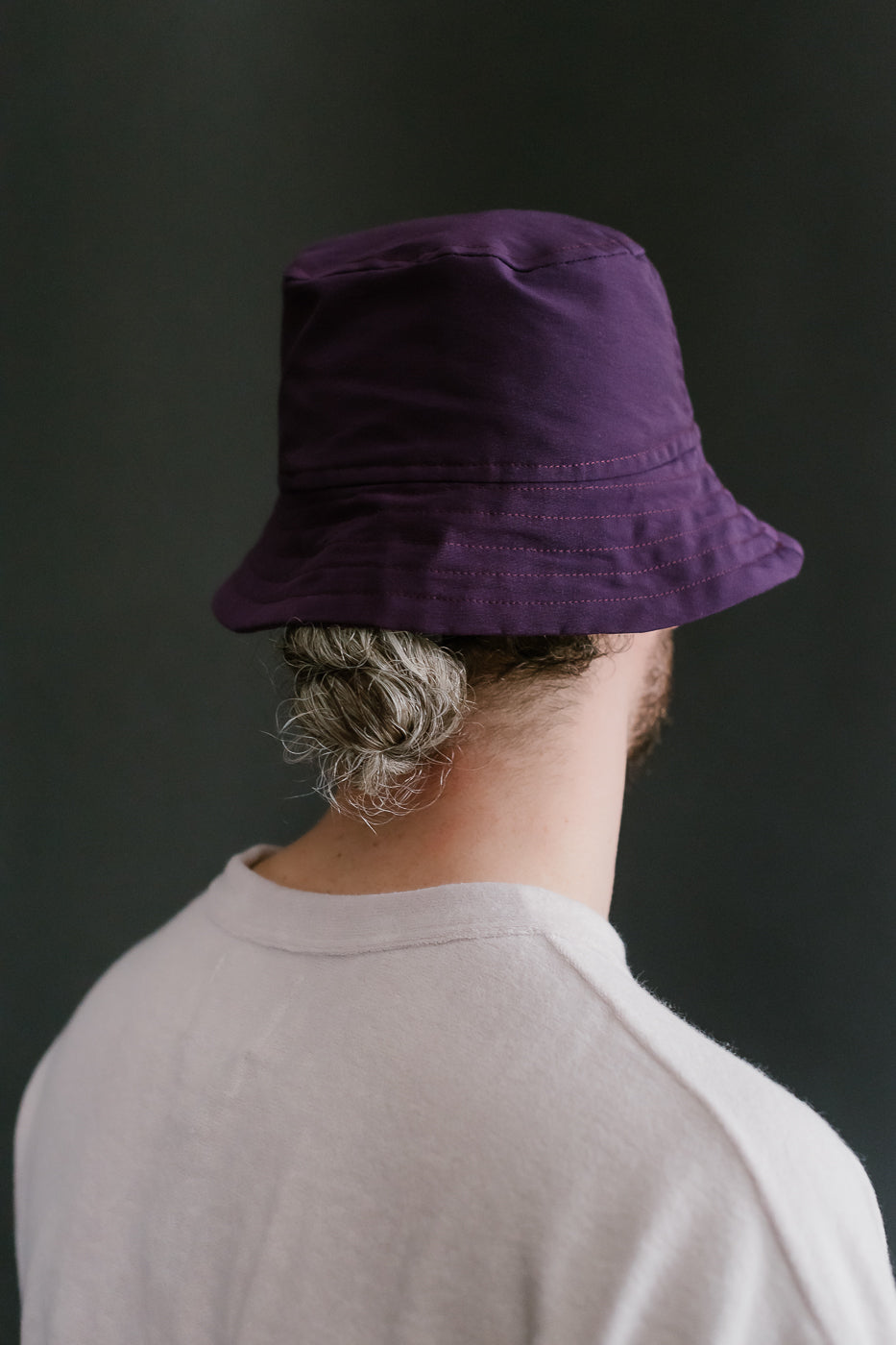 Dream On Dreamer Hat Nylon Shaggy Bear - Purple