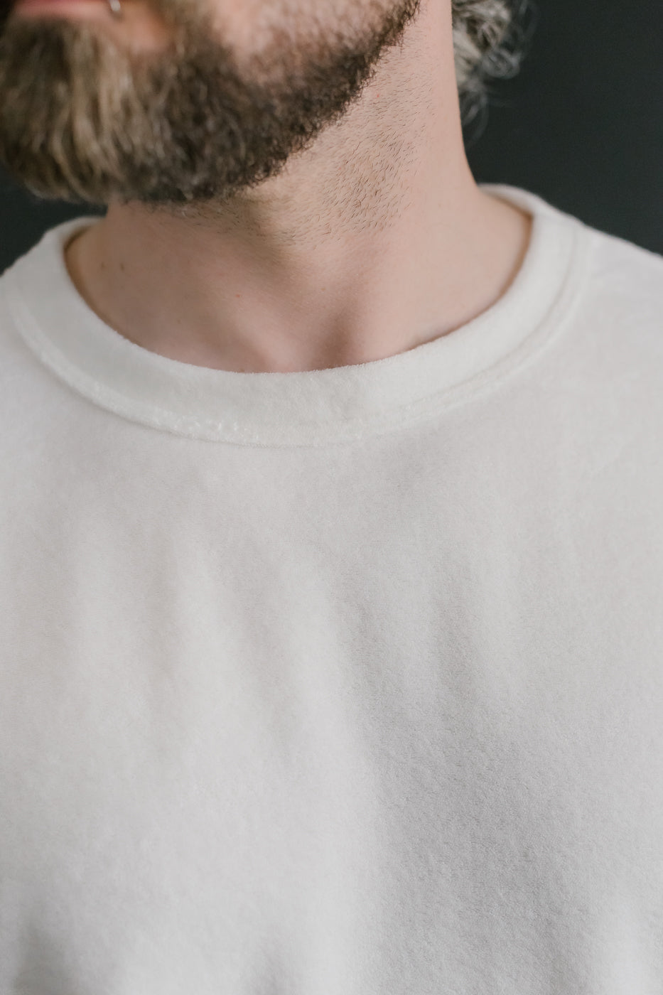 Fons Boxy Fit Towel T-Shirt - Ecru