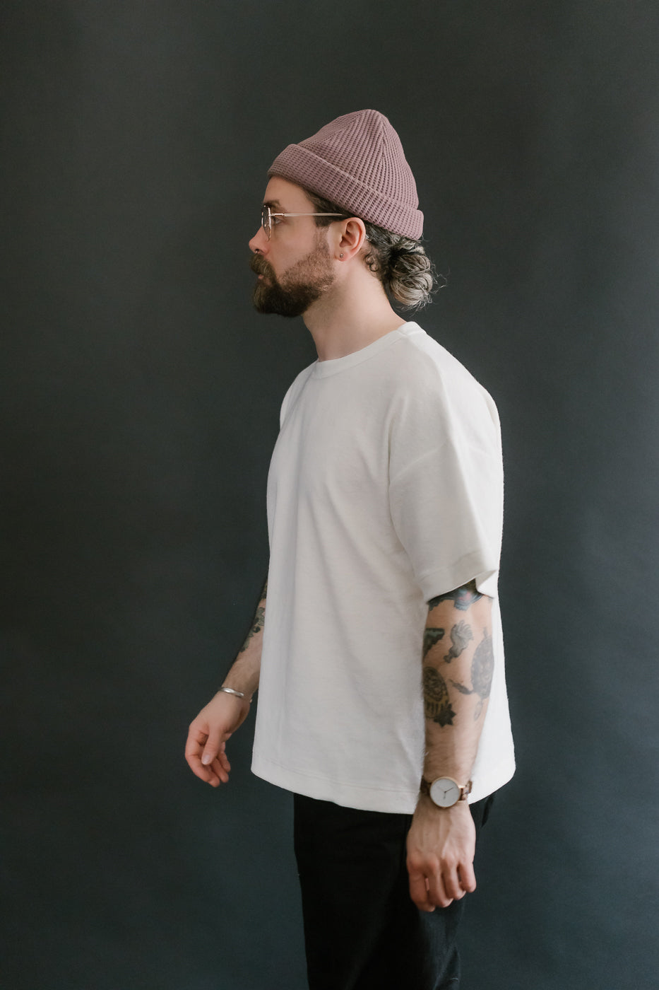 Fons Boxy Fit Towel T-Shirt - Ecru