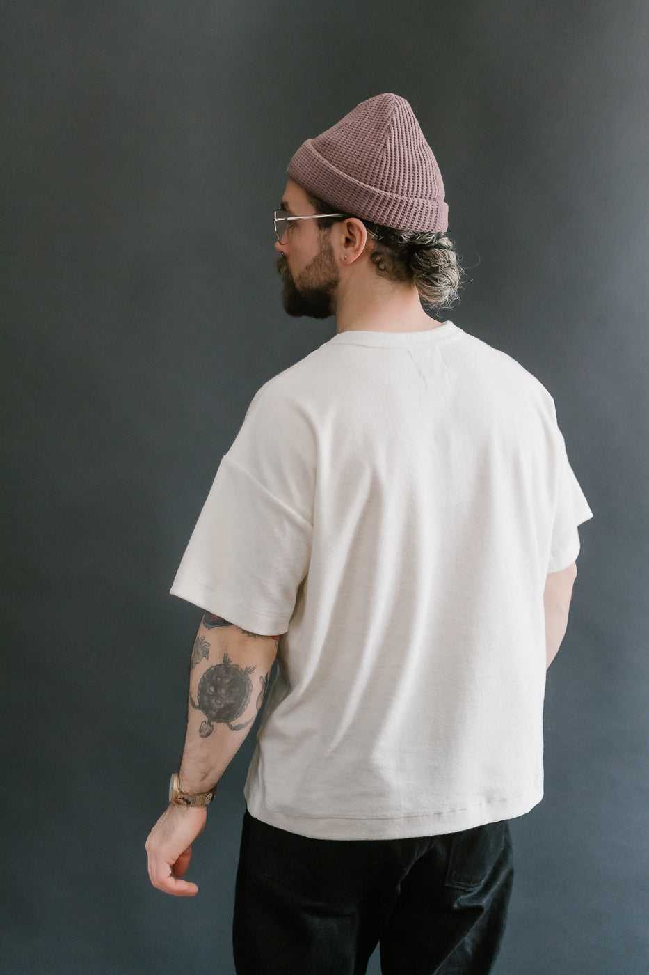 Fons Boxy Fit Towel T-Shirt - Ecru