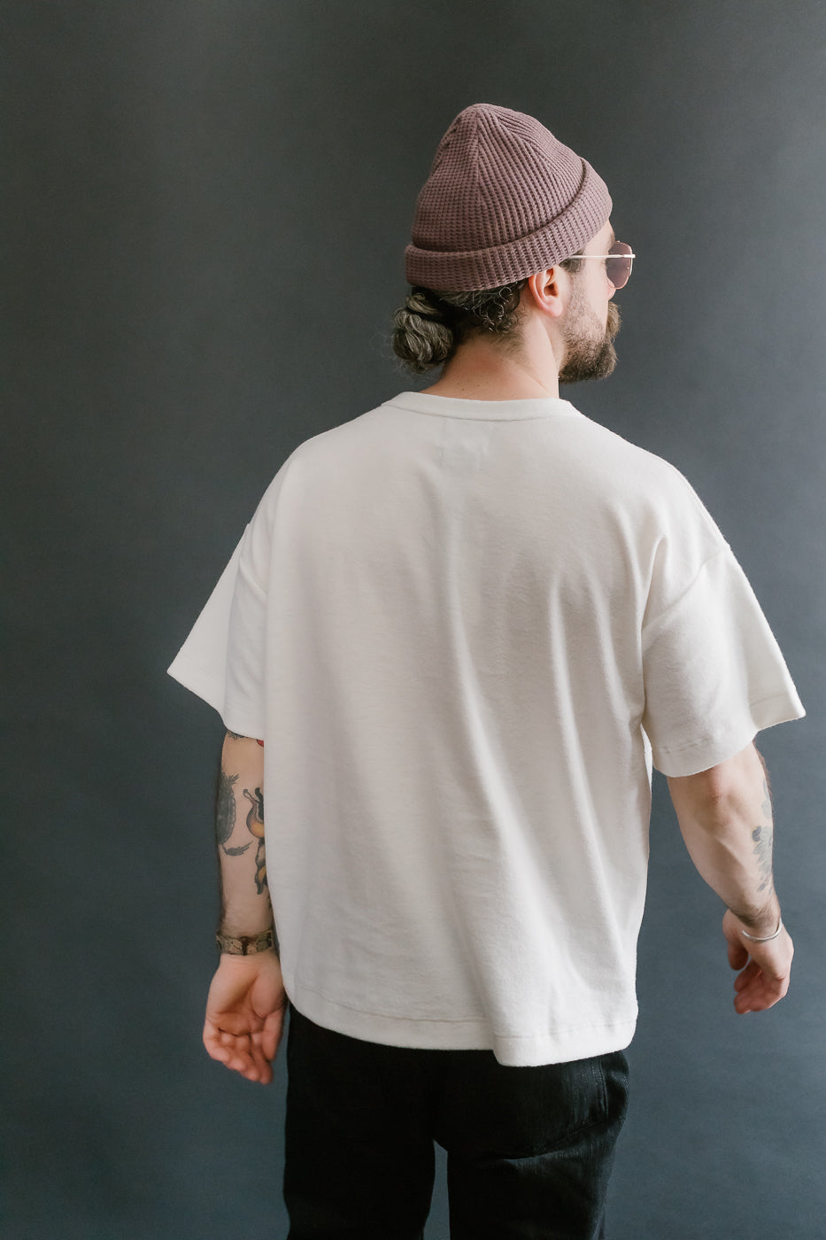 Fons Boxy Fit Towel T-Shirt - Ecru