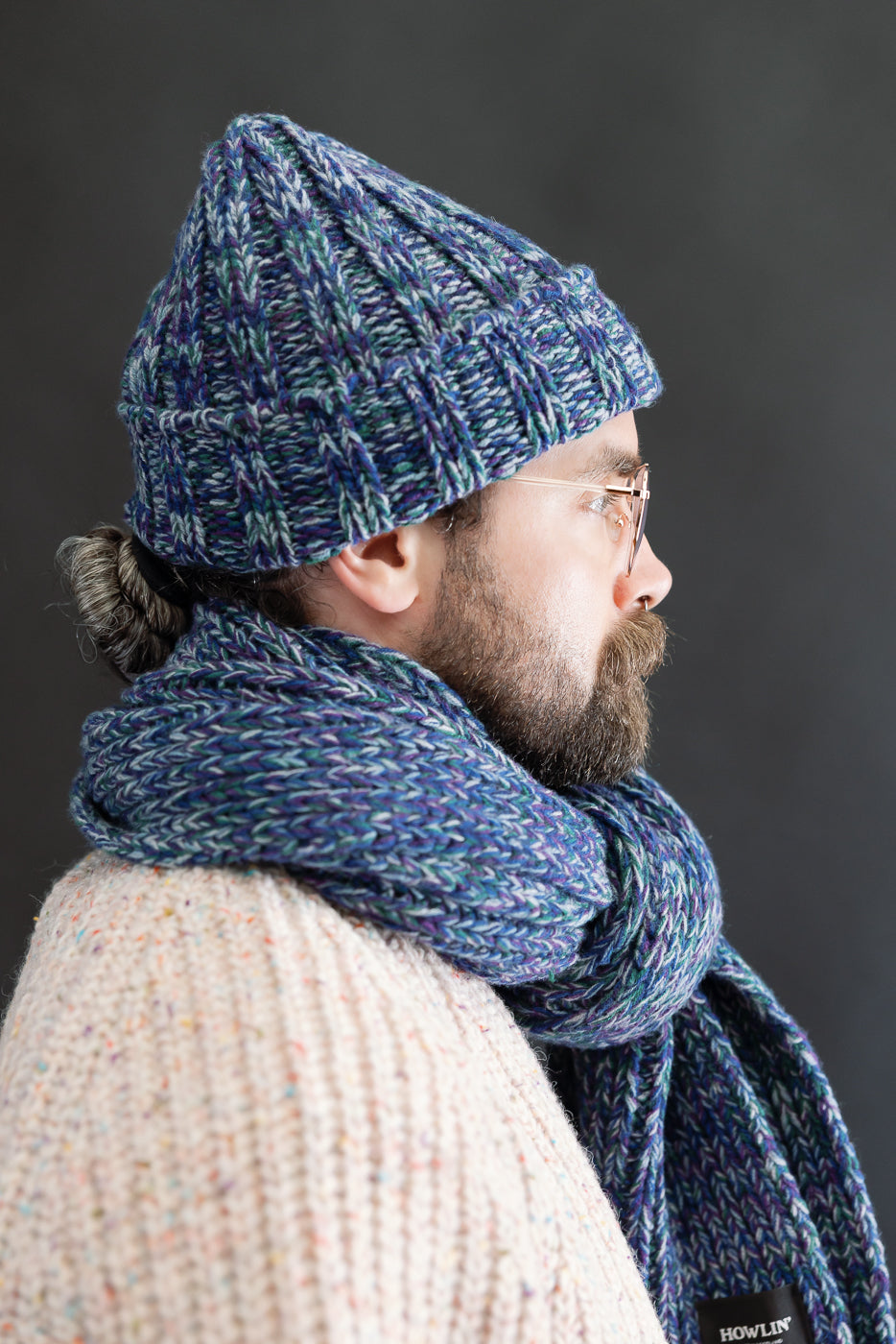 Marled Fantasies Hat - Diesel Mix