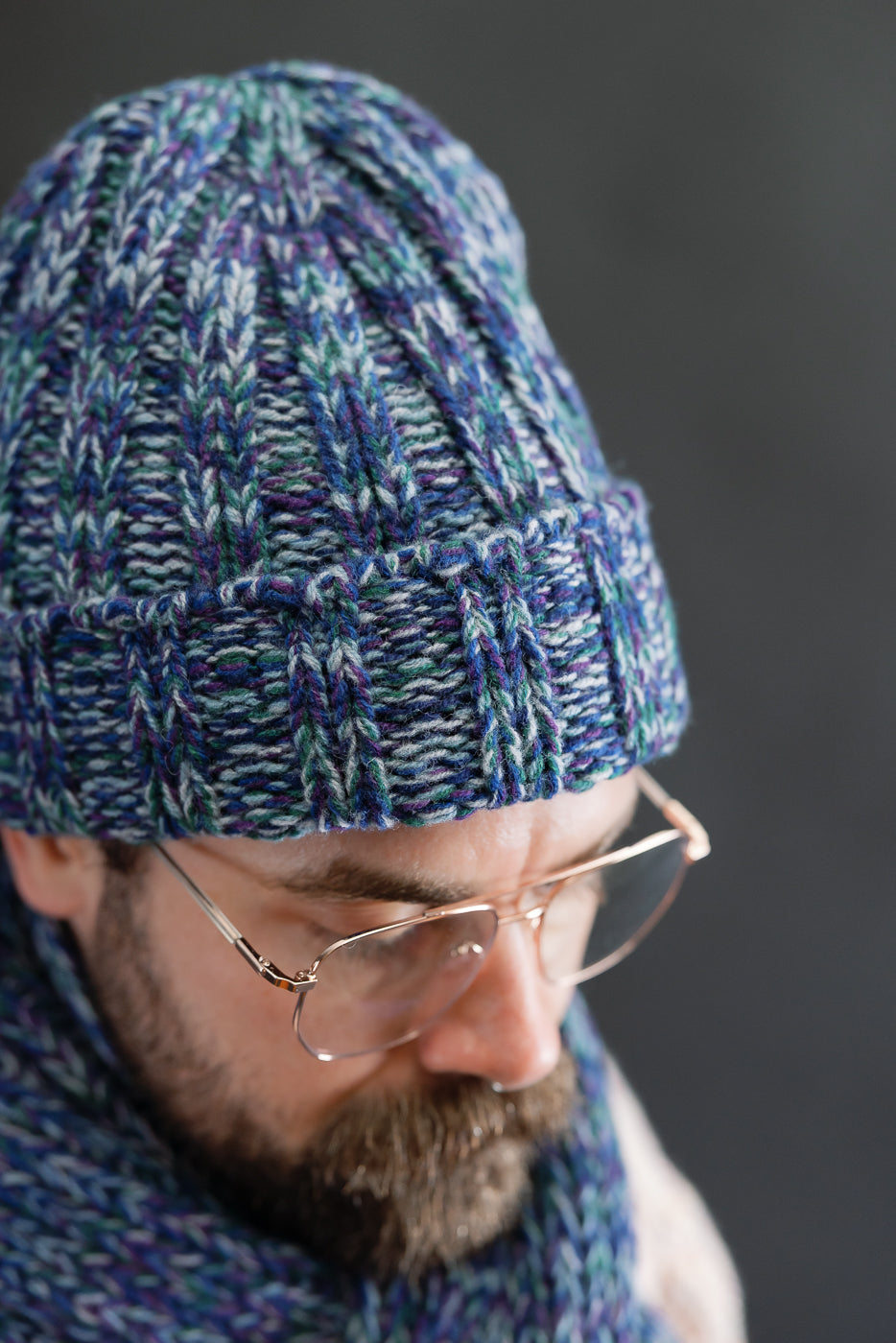 Marled Fantasies Hat - Diesel Mix