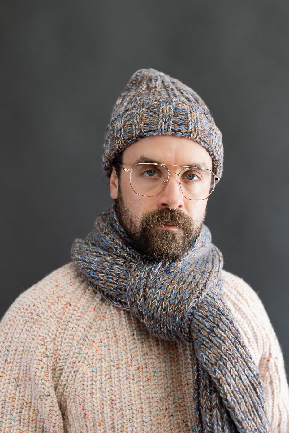 Marled Fantasies Hat - Jeans Mix