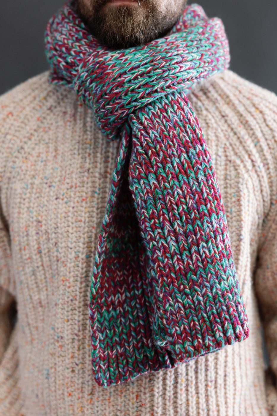 Marled Fantasies Scarf - Astro Mix