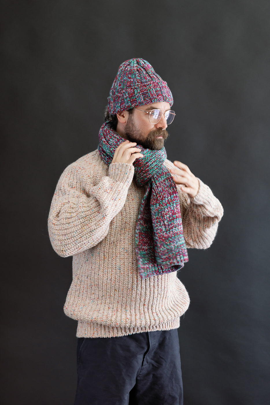 Marled Fantasies Scarf - Astro Mix