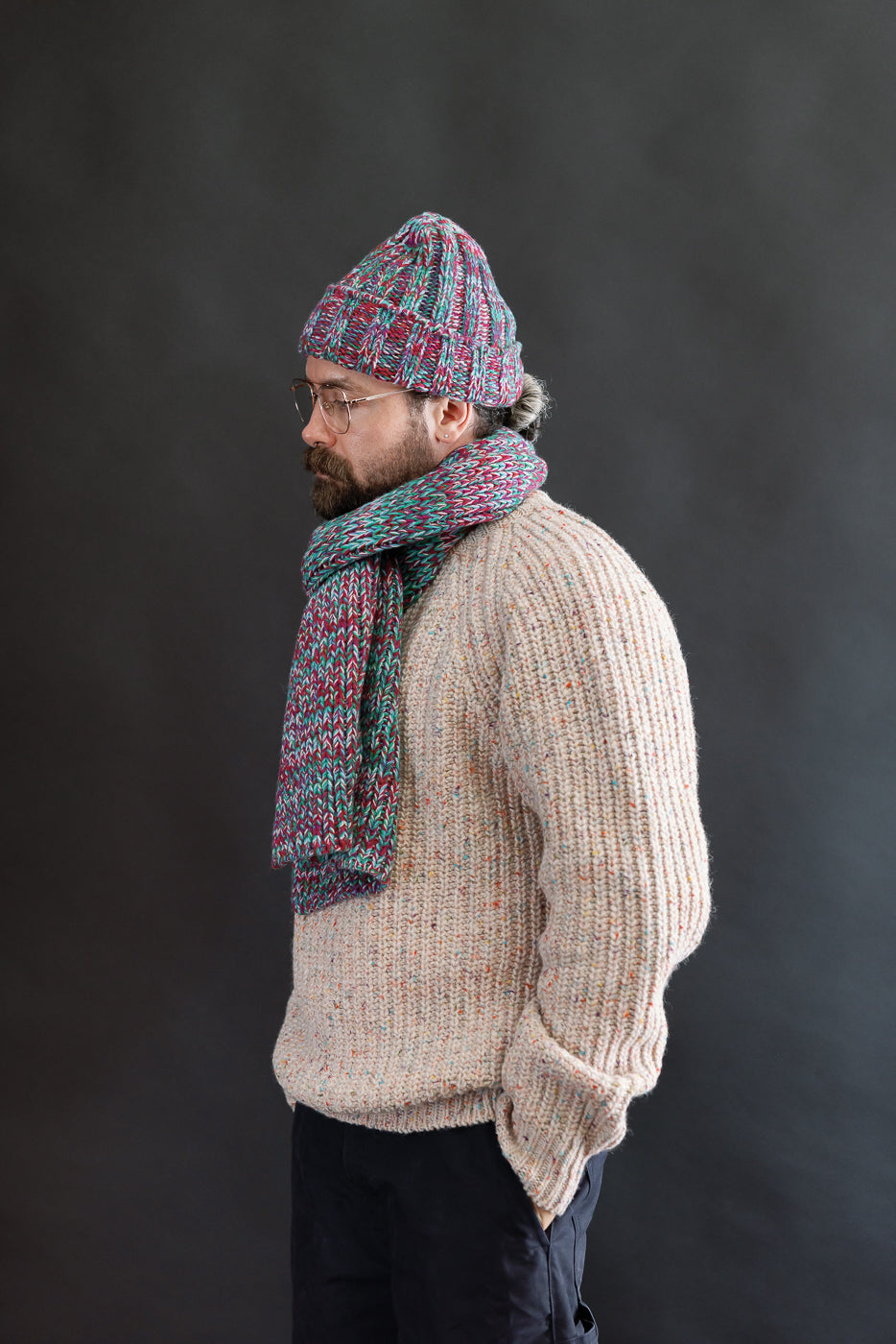 Marled Fantasies Scarf - Astro Mix