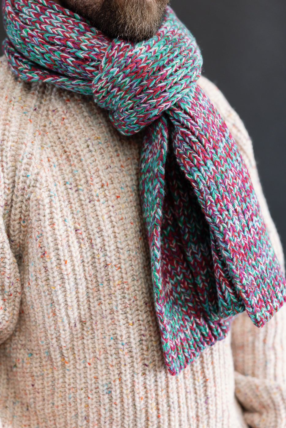 Marled Fantasies Scarf - Astro Mix