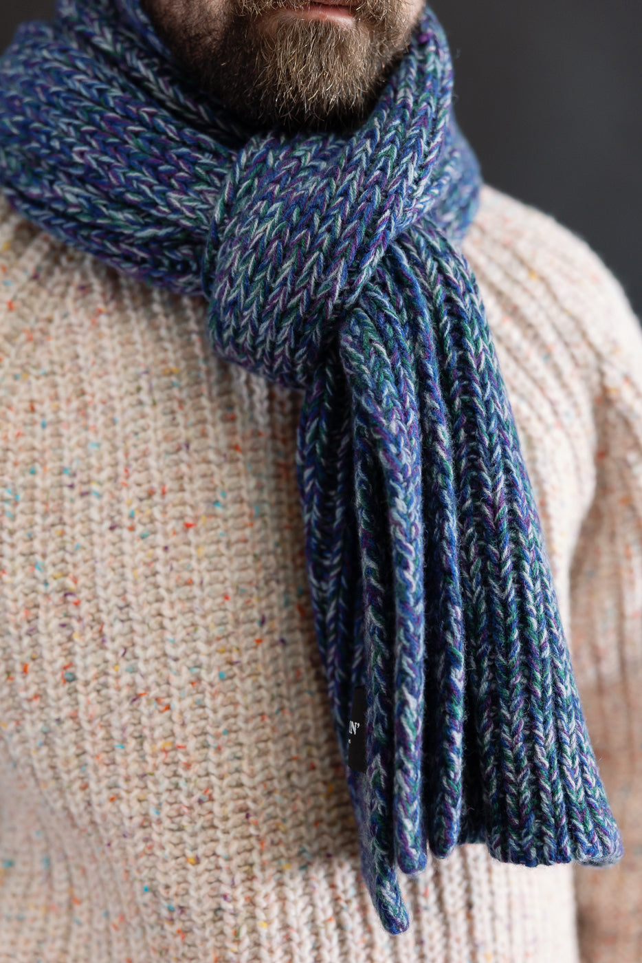 Marled Fantasies Scarf - Diesel Mix