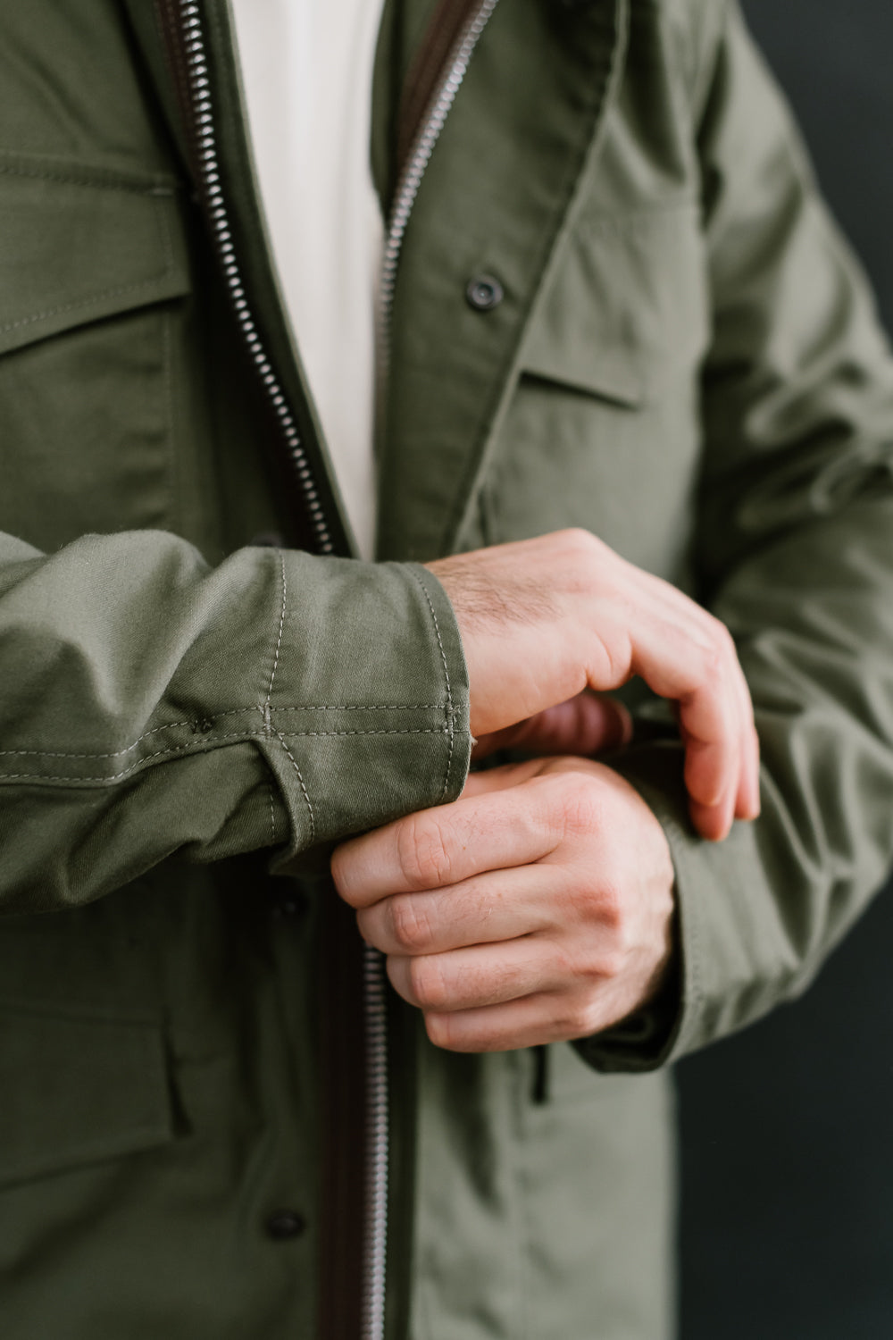 IHM-41-GRN - Quilt Lining M65 Field Jacket - Olive Drab Green