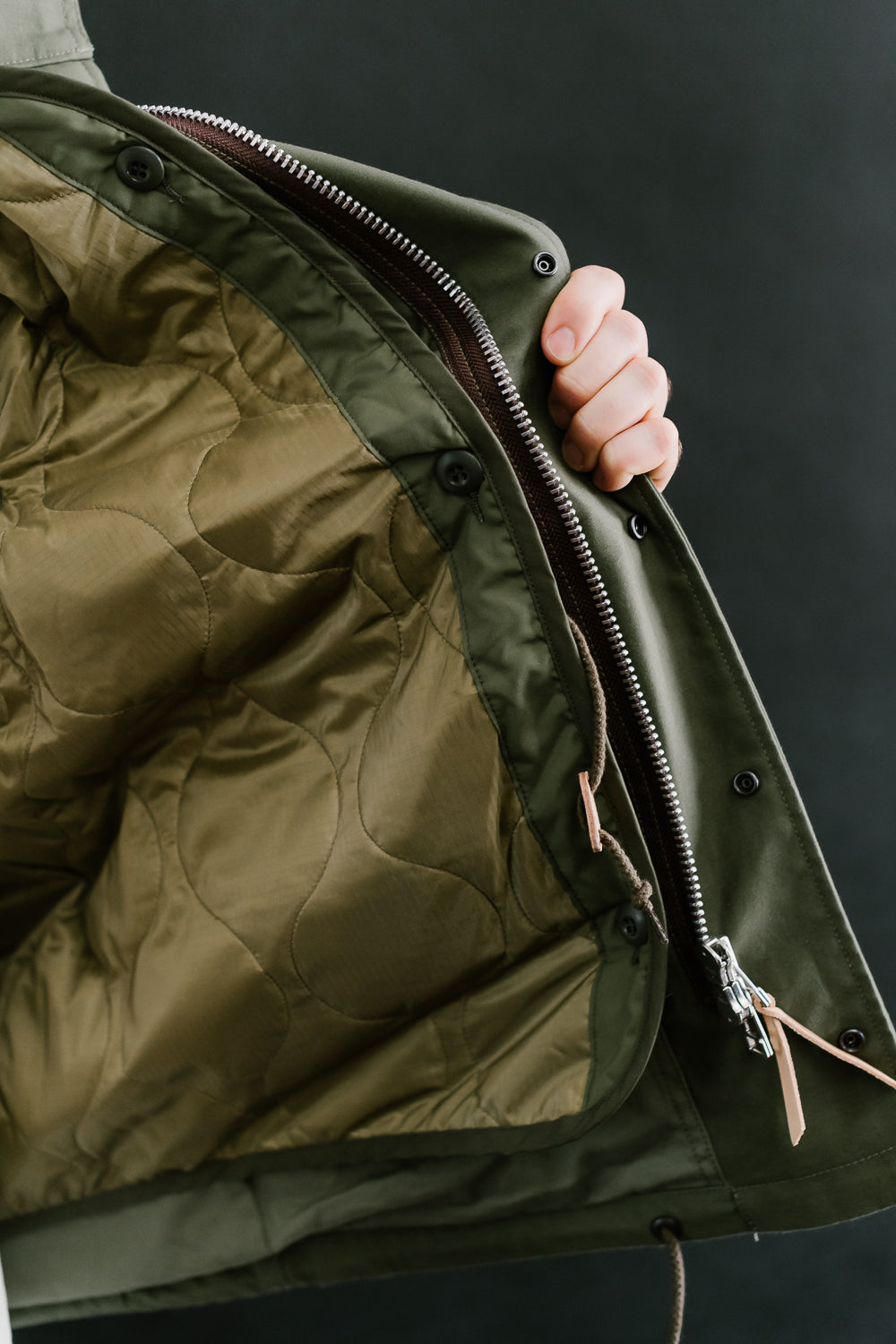 IHM-41-GRN - Quilt Lining M65 Field Jacket - Olive Drab Green