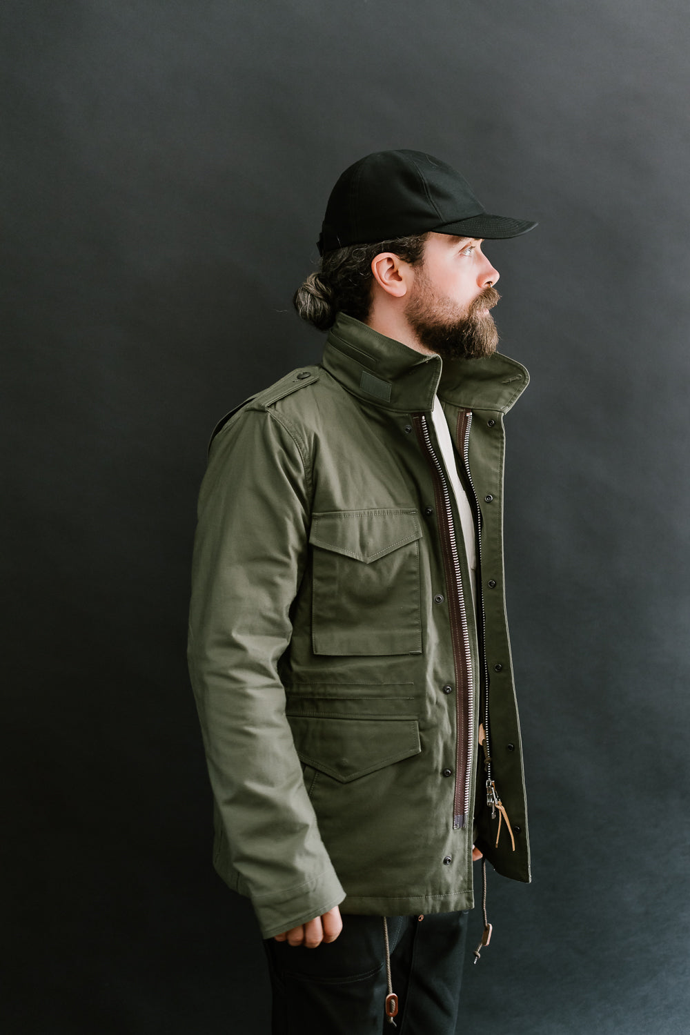 IHM-41-GRN - Quilt Lining M65 Field Jacket - Olive Drab Green