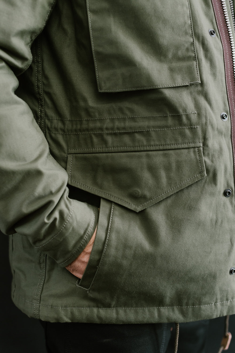 IHM-41-GRN - Quilt Lining M65 Field Jacket - Olive Drab Green