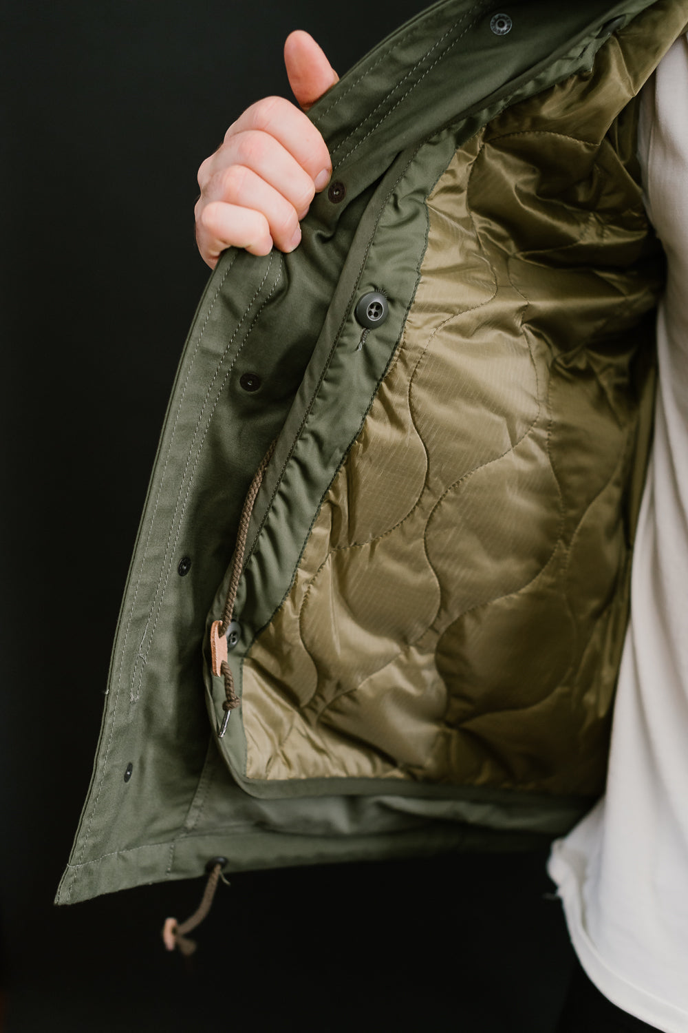 IHM-41-GRN - Quilt Lining M65 Field Jacket - Olive Drab Green