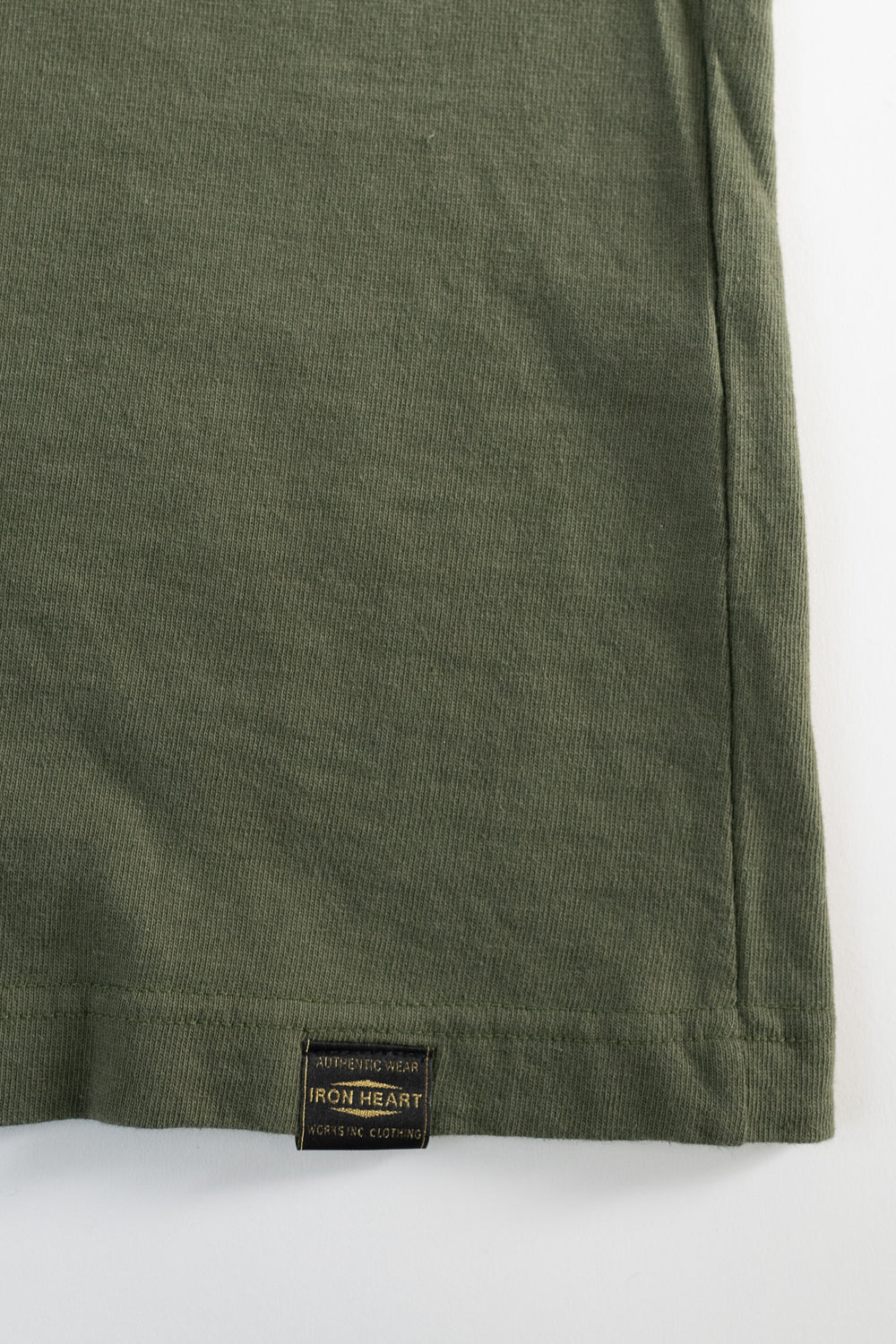 IHT-1610L-OLV - 6.5oz Loopwheel Crew Neck T-Shirt with Longer Body - Olive