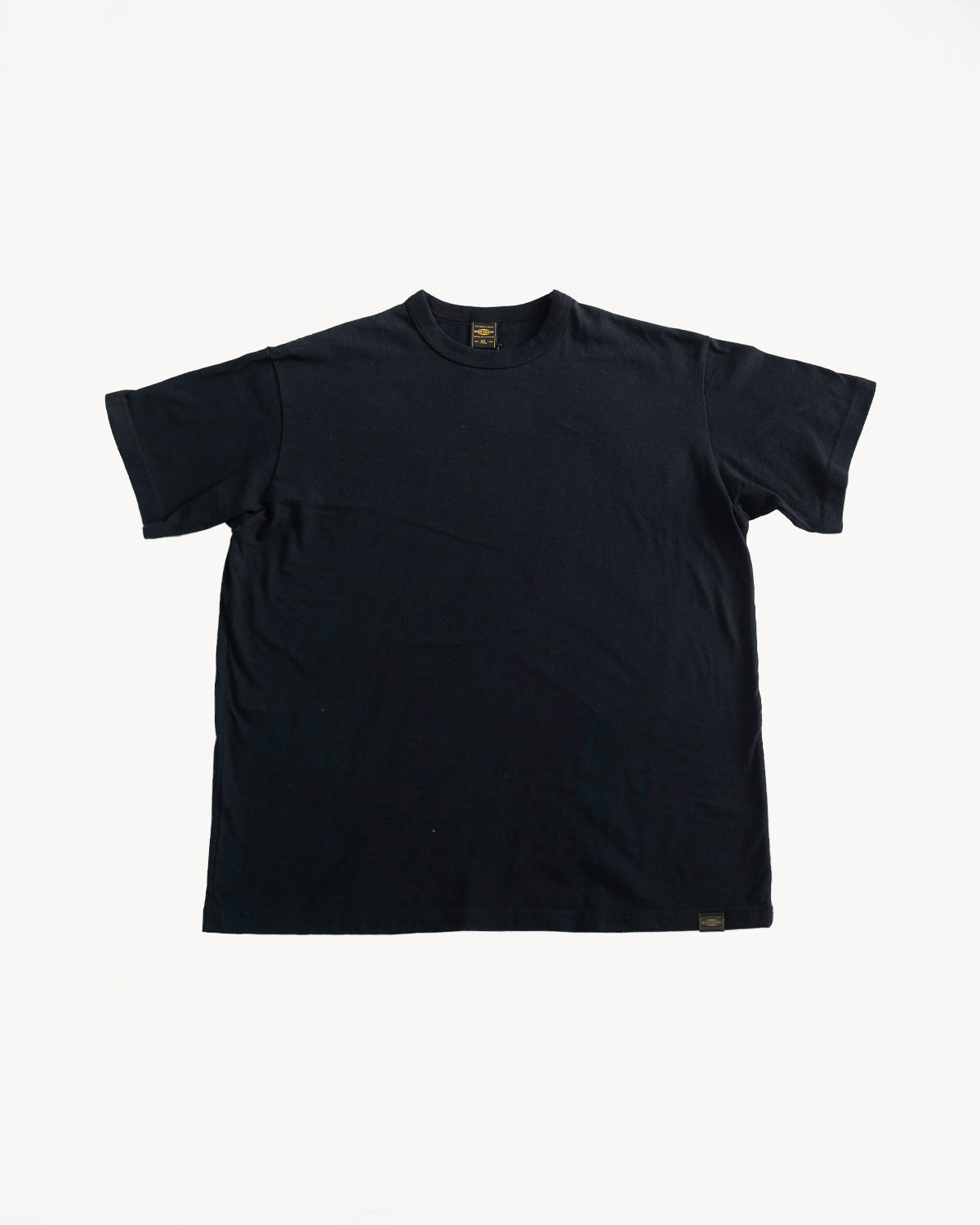 IHT-1610L-BLK - 6.5oz Loopwheel Crew Neck T-Shirt with Longer Body - Black