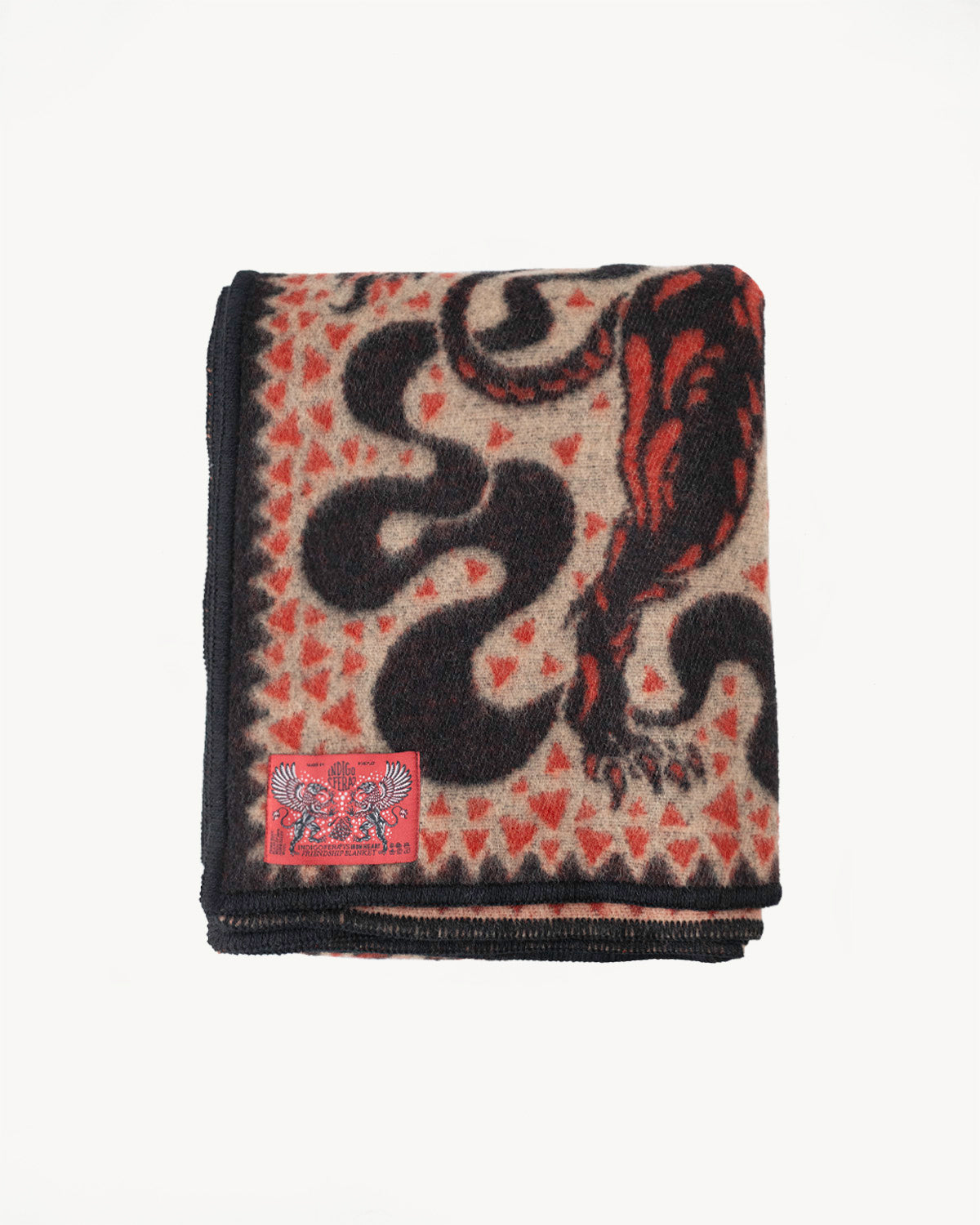 IHxIF-01 - Iron Heart x Indigofera Friendship Blanket - Red, Black