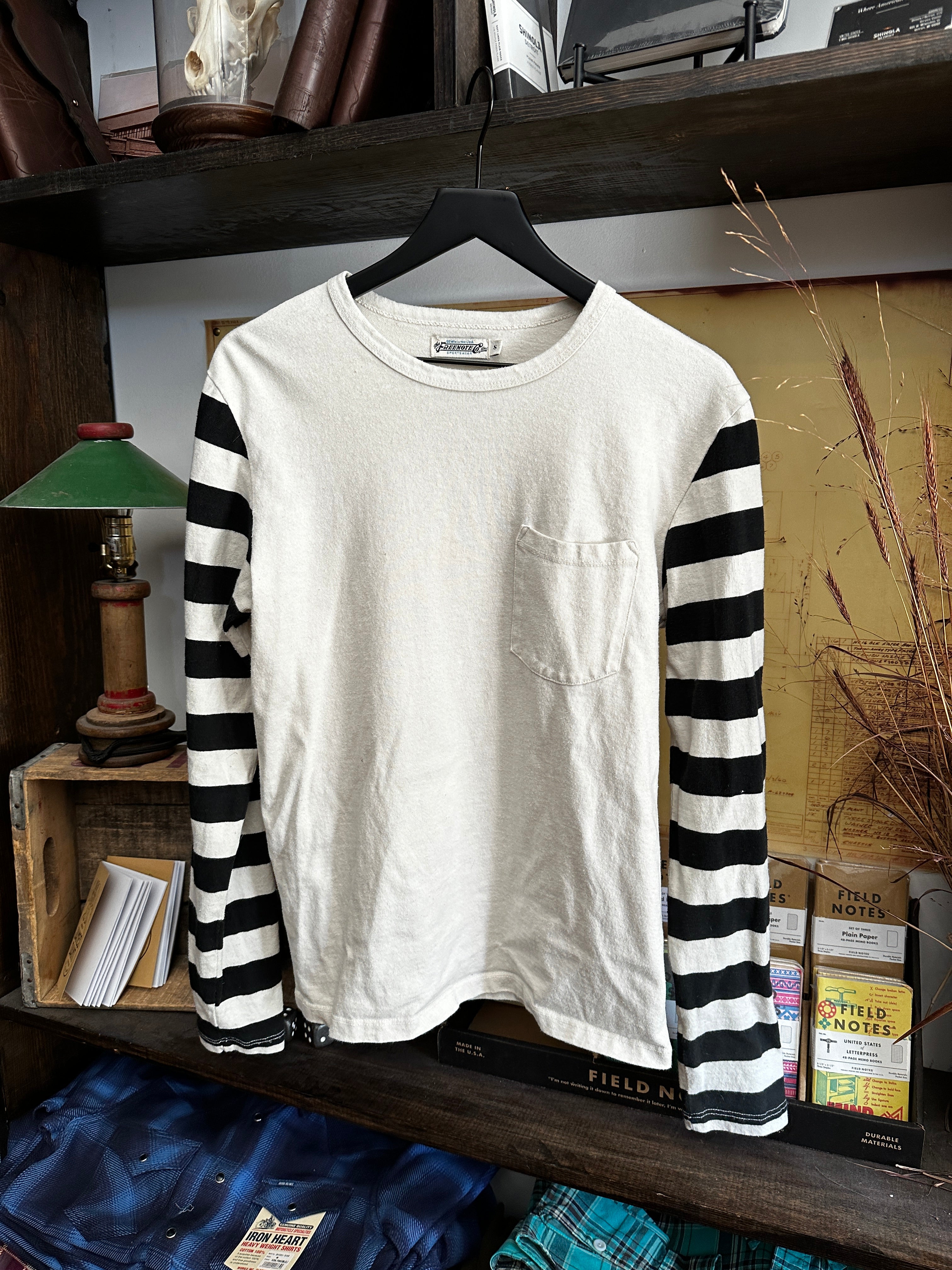Gently Used - 13oz Shifter Tee LS - Natural Combo