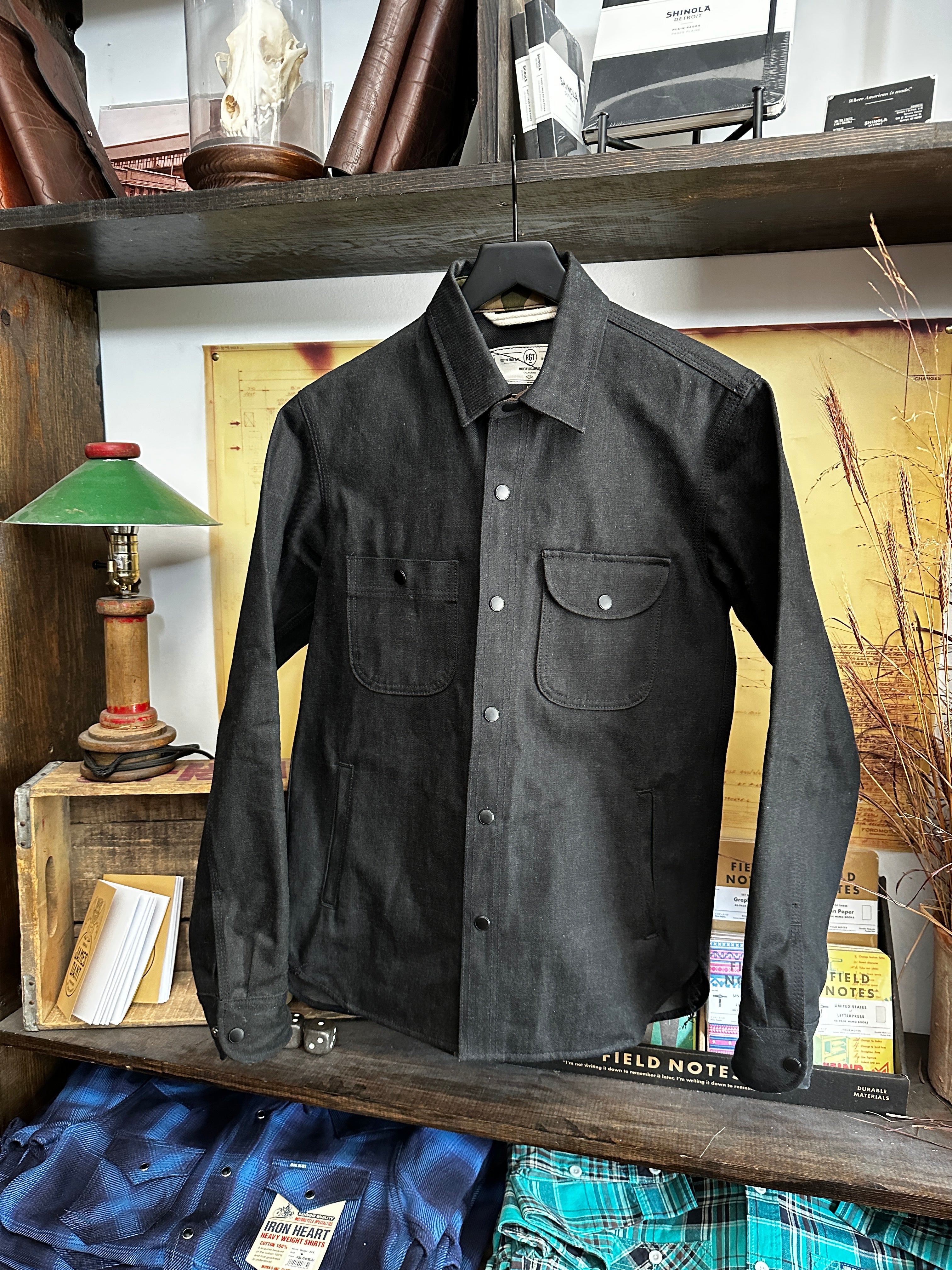 Gently Used - 15oz Service Shirt - Stealth Selvedge