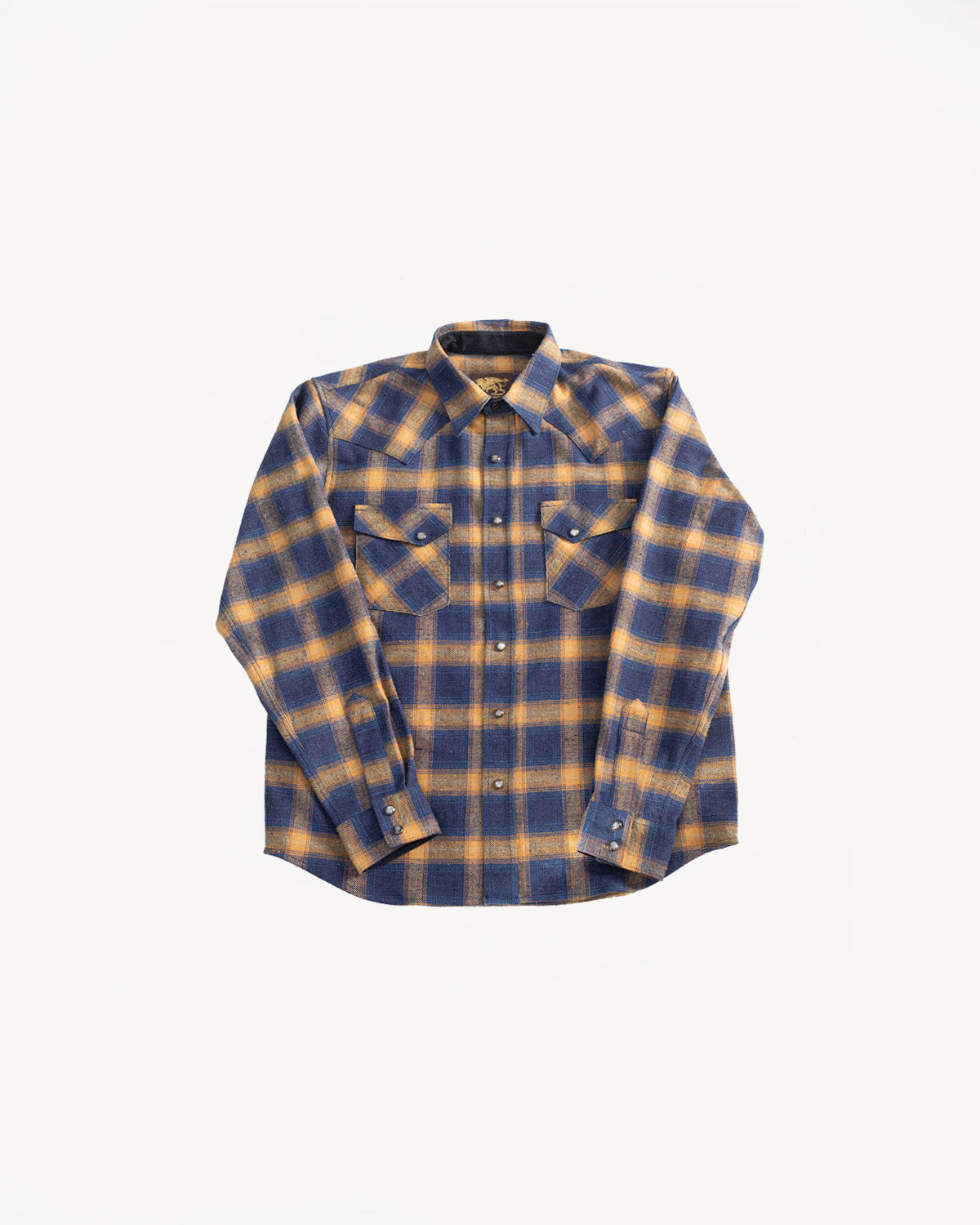 10.5oz Dawson Selvedge Flannel - Indigo, Beige