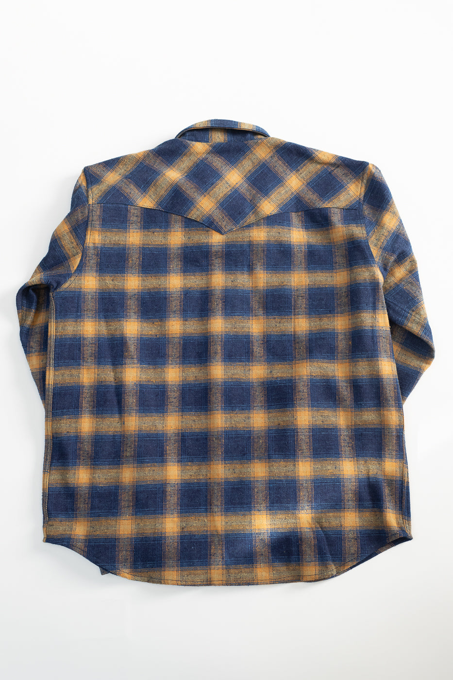 10.5oz Dawson Selvedge Flannel - Indigo, Beige