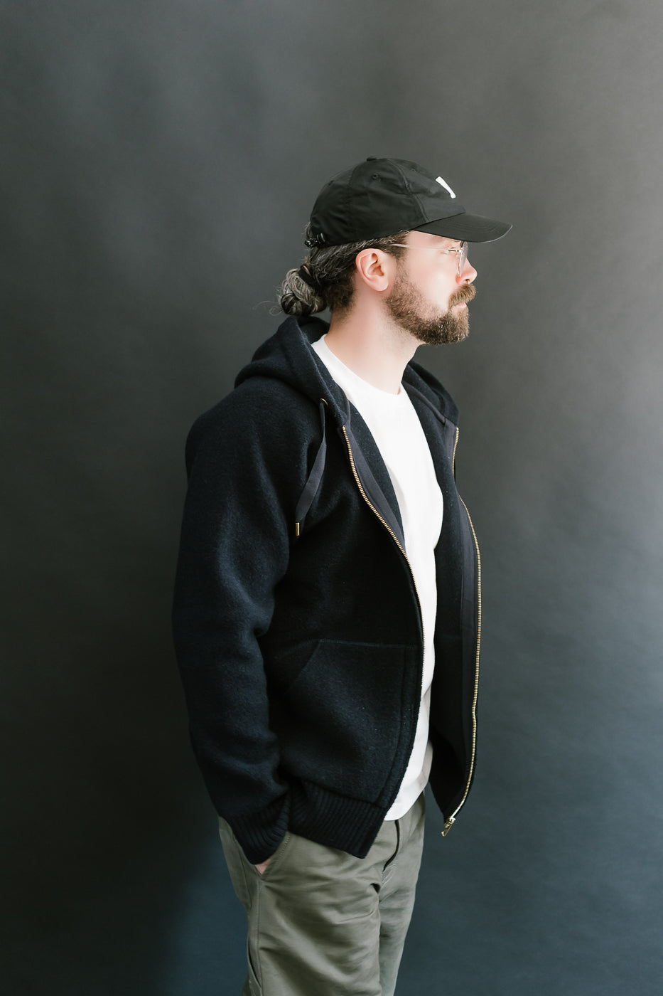 Bighorn Power Wool Zip Hoodie - Dark Navy