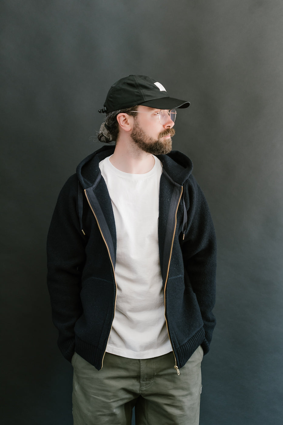 Bighorn Power Wool Zip Hoodie - Dark Navy