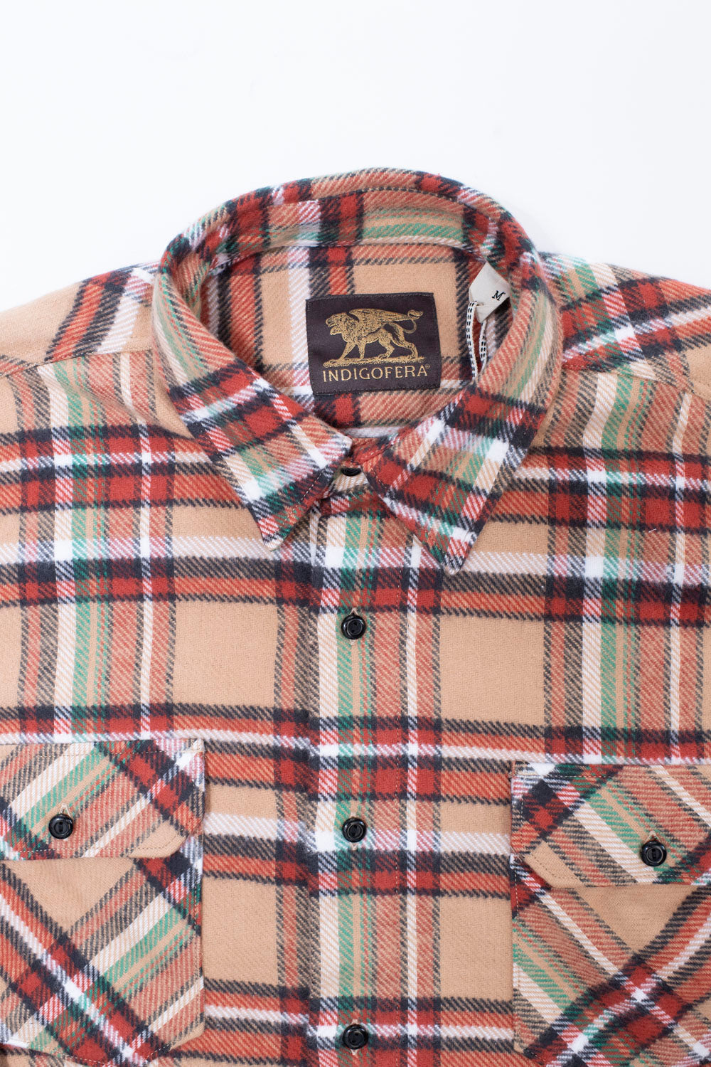 Bryson Check Flannel - Beige, Red, White, Green
