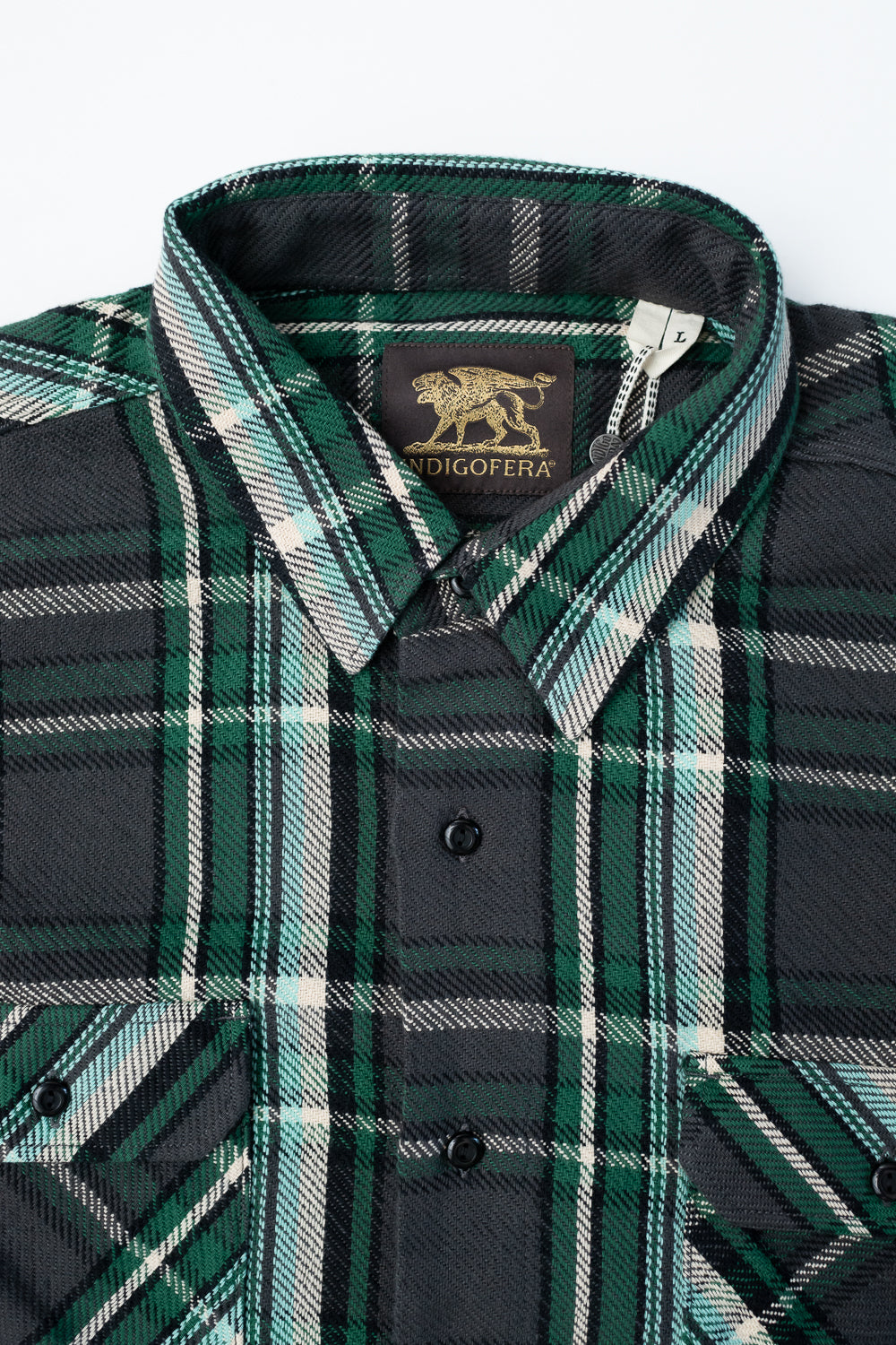Bryson Check Flannel - Black, Green, White, Turquoise