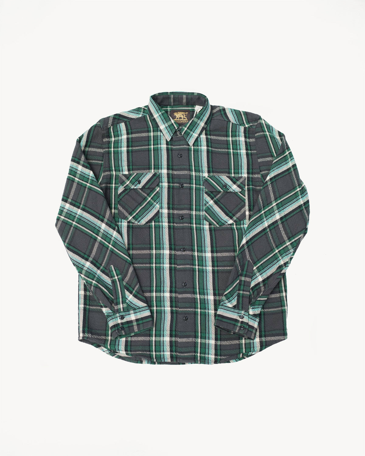 Bryson Check Flannel - Black, Green, White, Turquoise