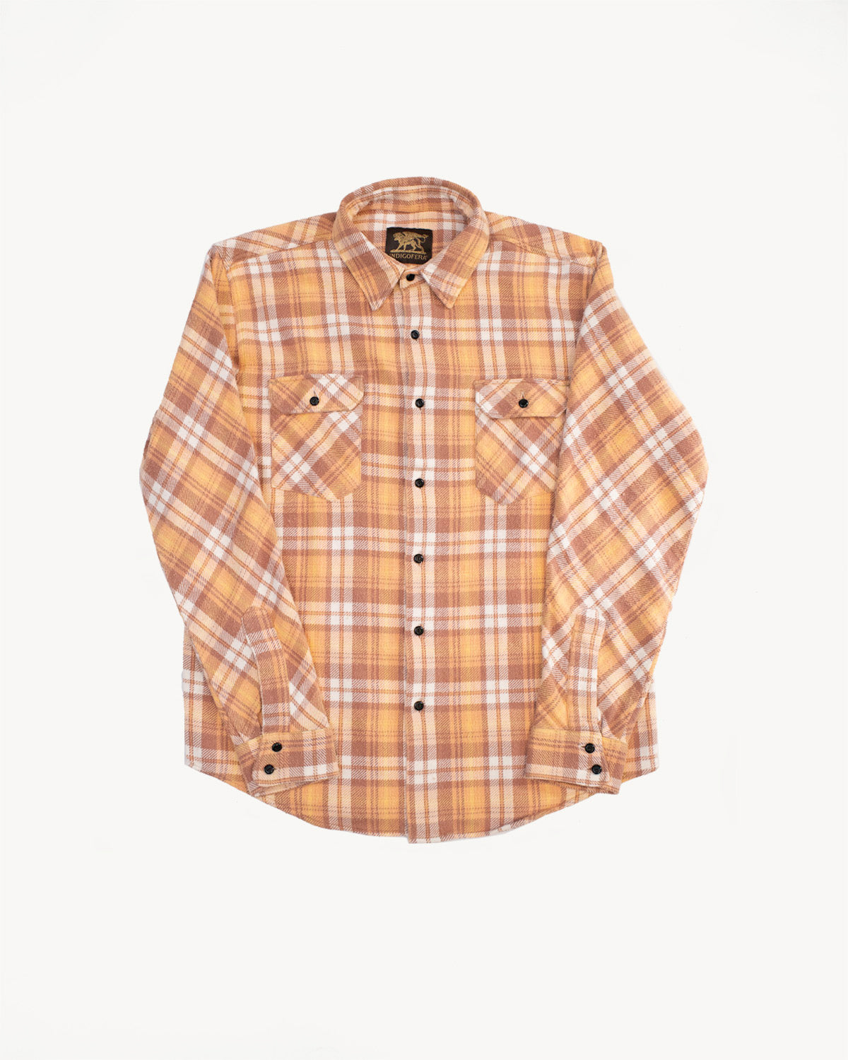 Bryson Check Flannel - Sunfaded Ochre