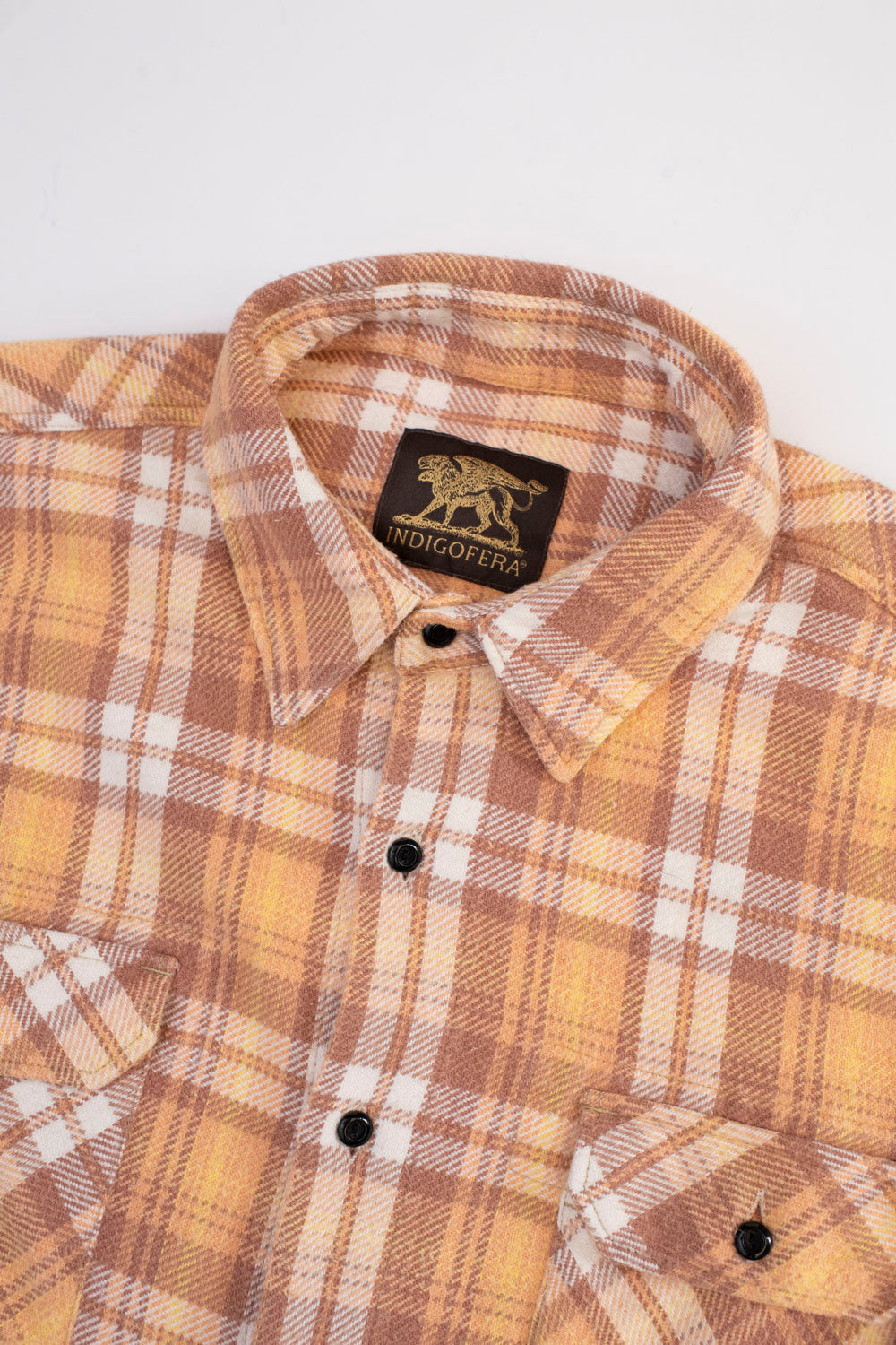 Bryson Check Flannel - Sunfaded Ochre