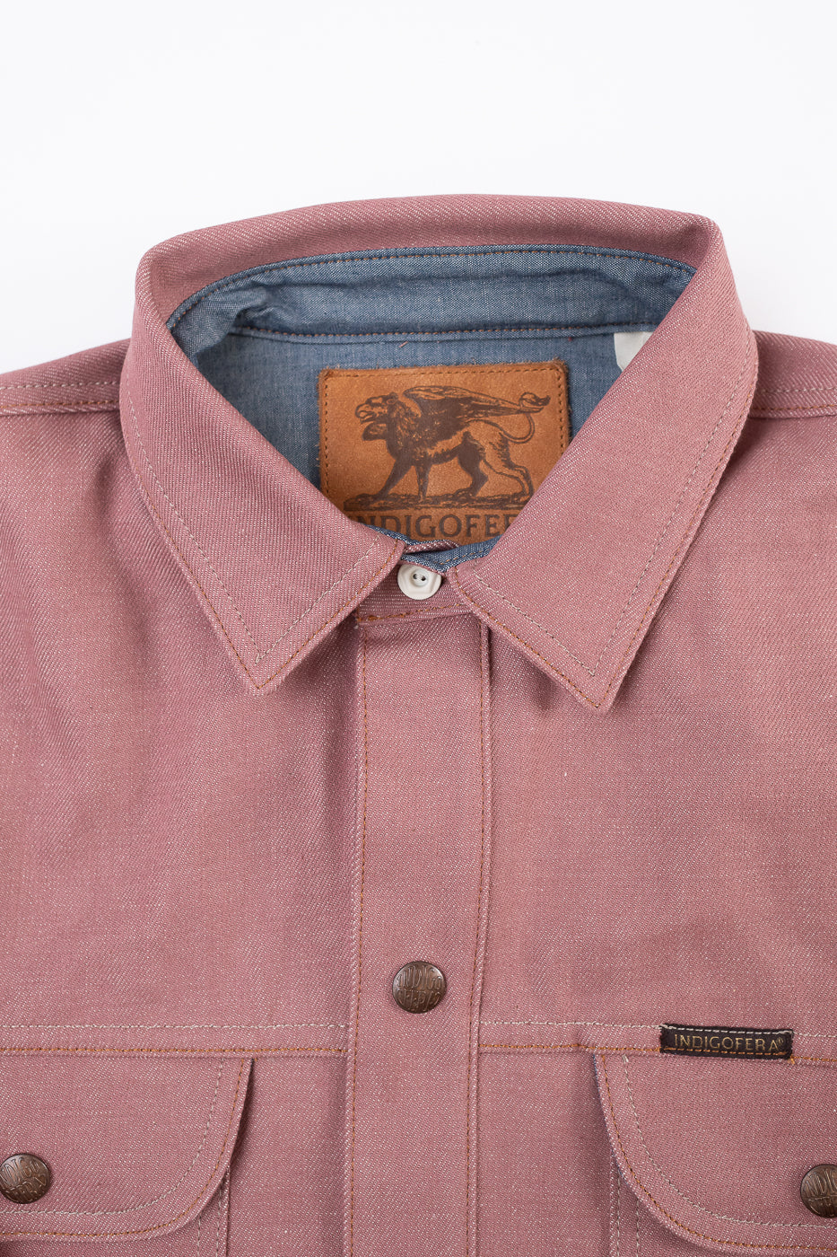 Copeland Shirt Jacket - Pink Denim