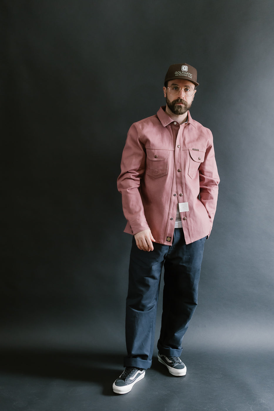 Copeland Shirt Jacket - Pink Denim